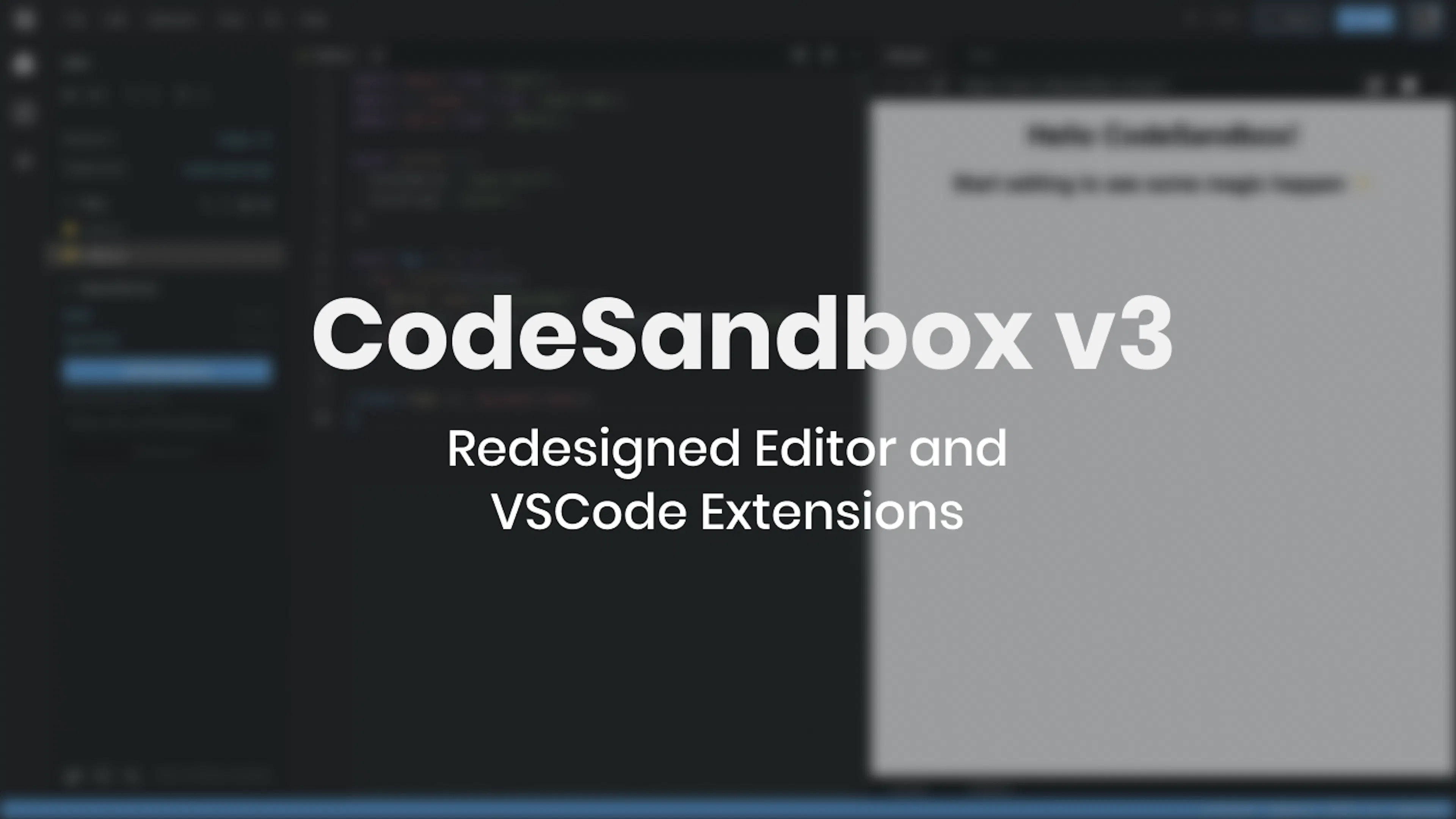 featured image - Announcing CodeSandbox v3