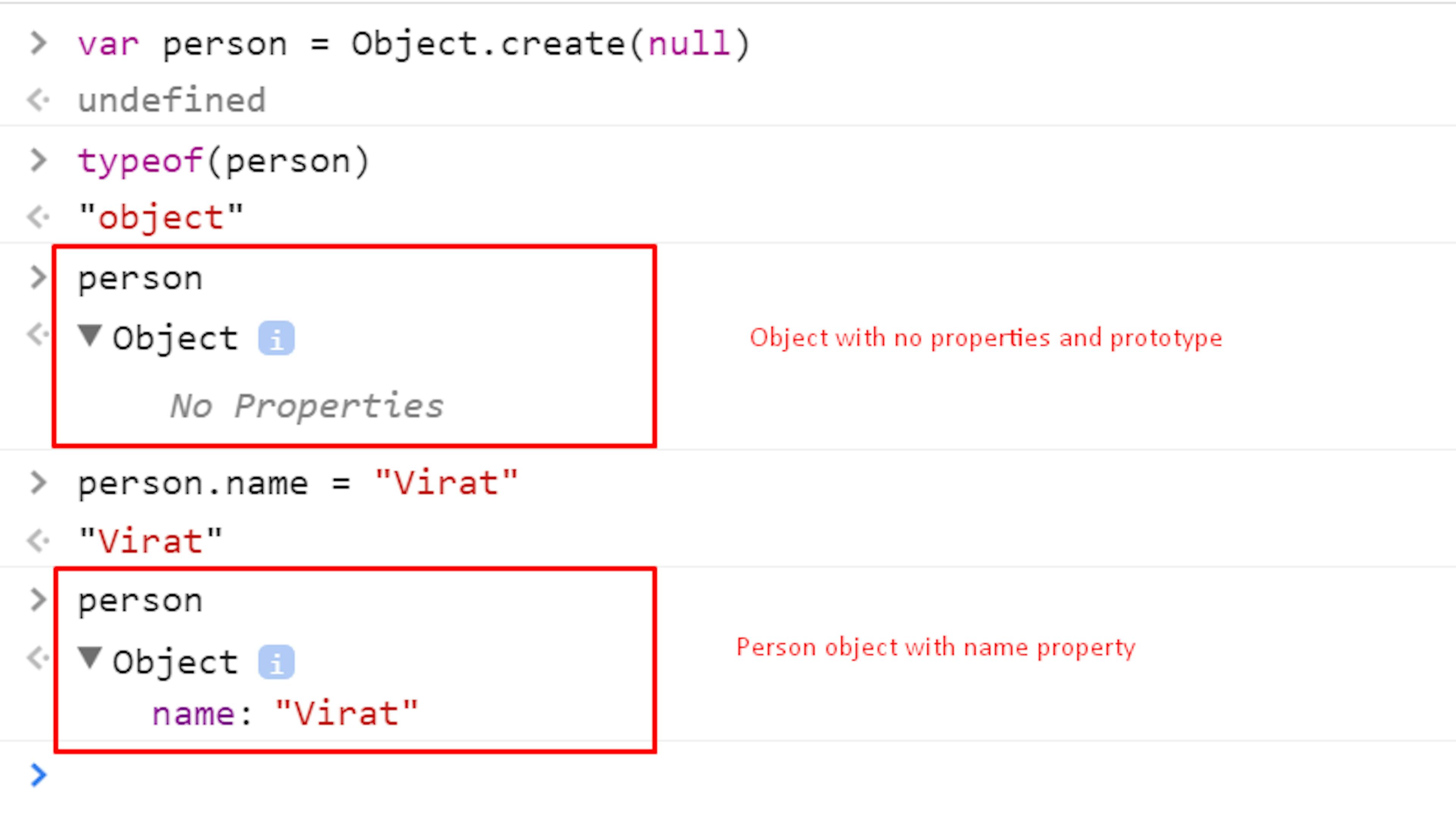 Object.create in JavaScript