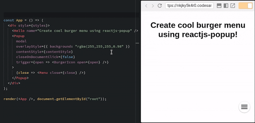 /create-a-fancy-burger-menu-using-reactjs-popup-e7ed6d3c965f feature image