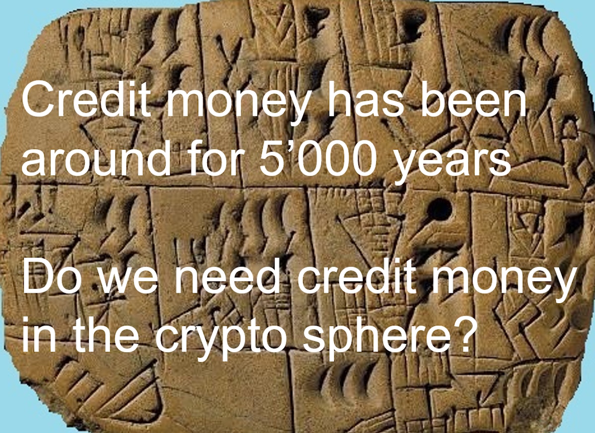 featured image - Will there be credit-money in the crypto sphere?