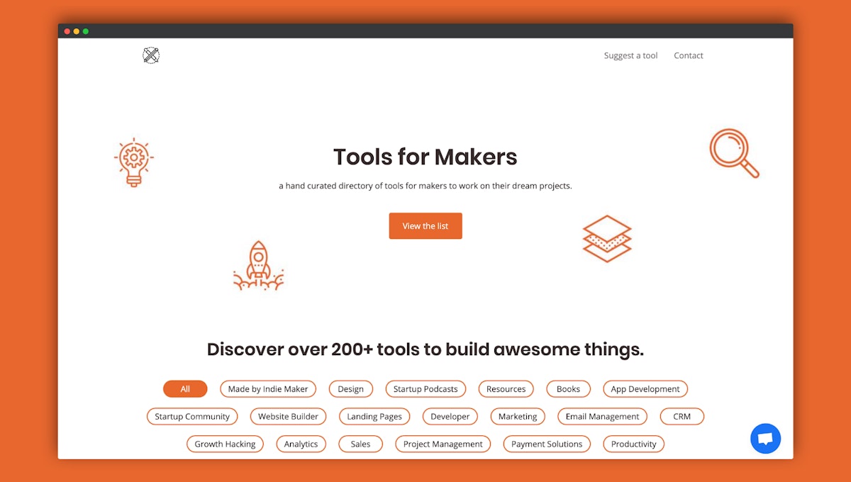 featured image - Tools for Makers: A hand-curated directory of tools for indie makers