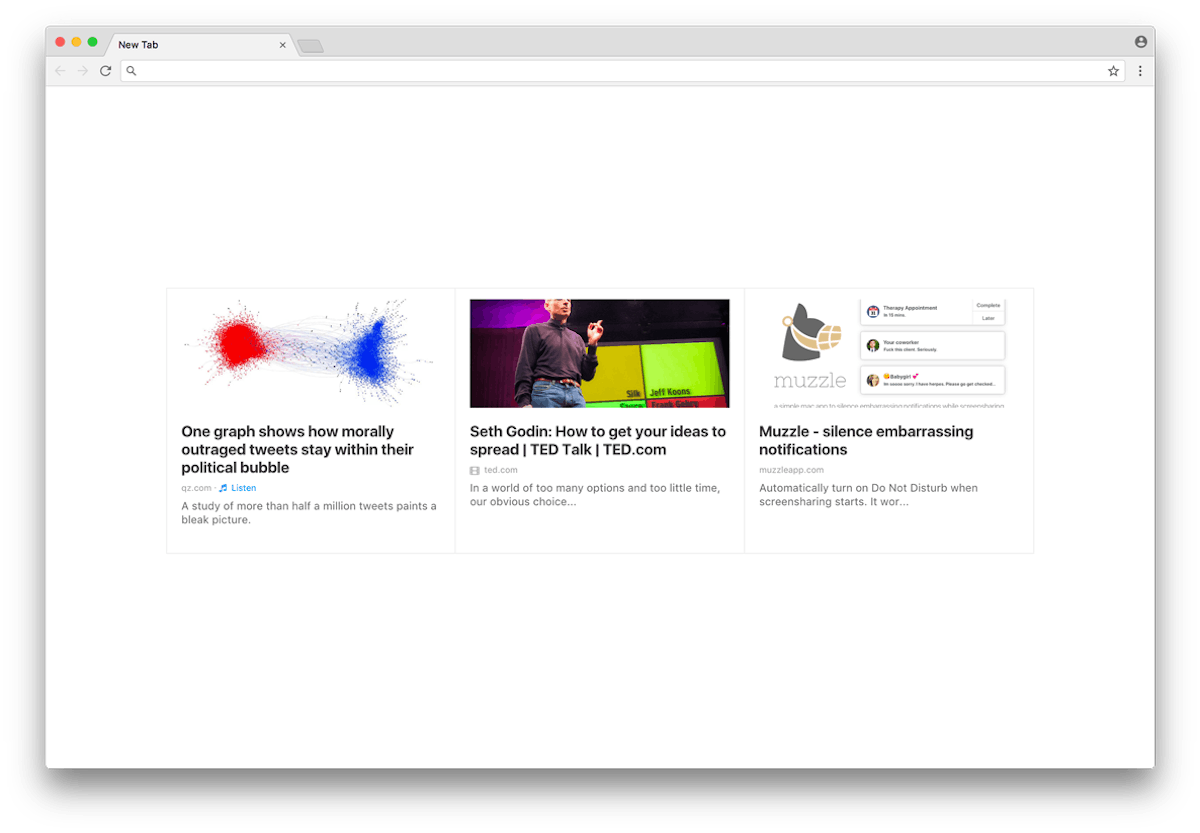 featured image - A simpler Chrome new tab