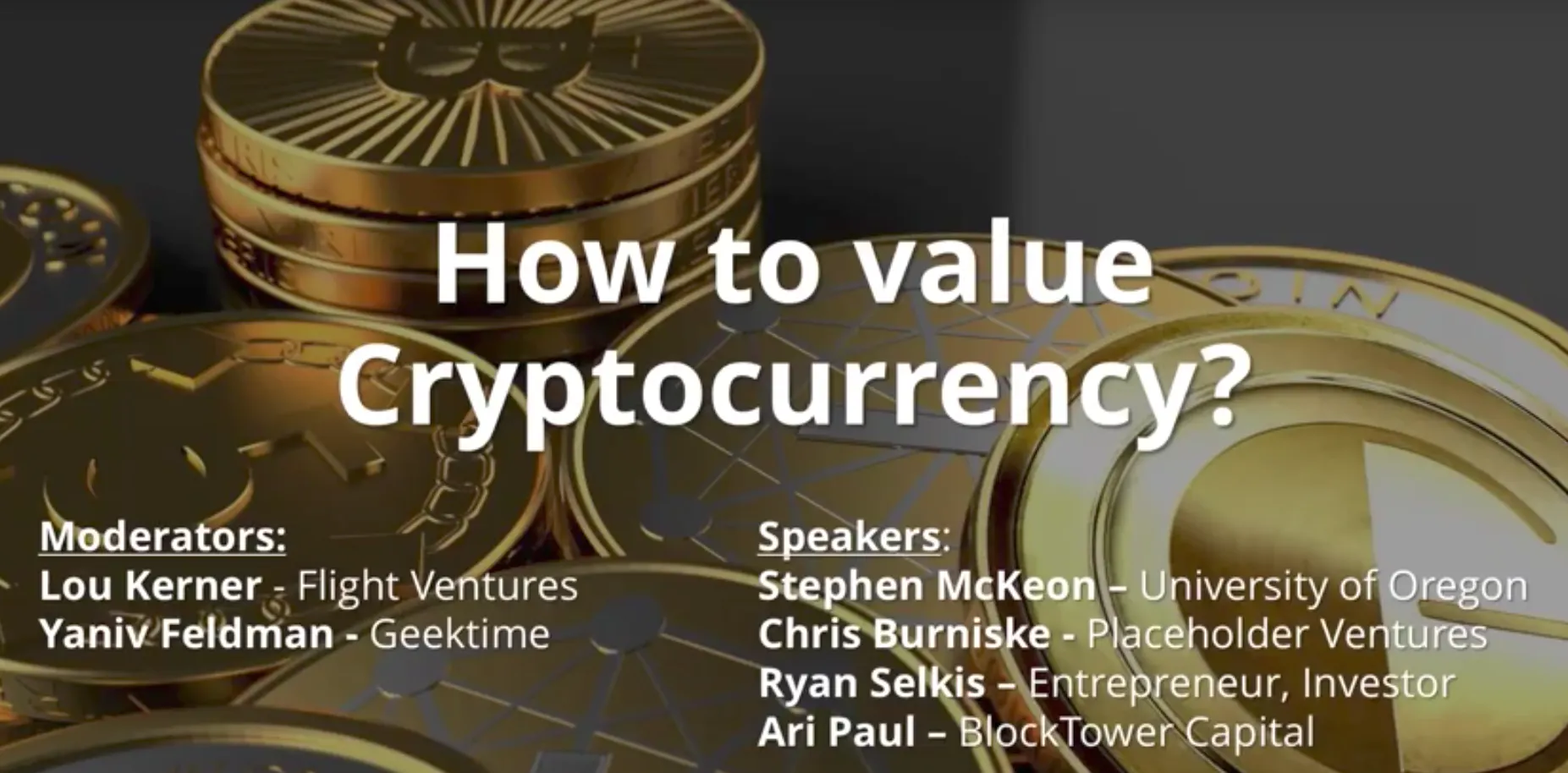 The 7 Things You Need To Know From The Valuing Cryptocurrency Conference  Call | HackerNoon