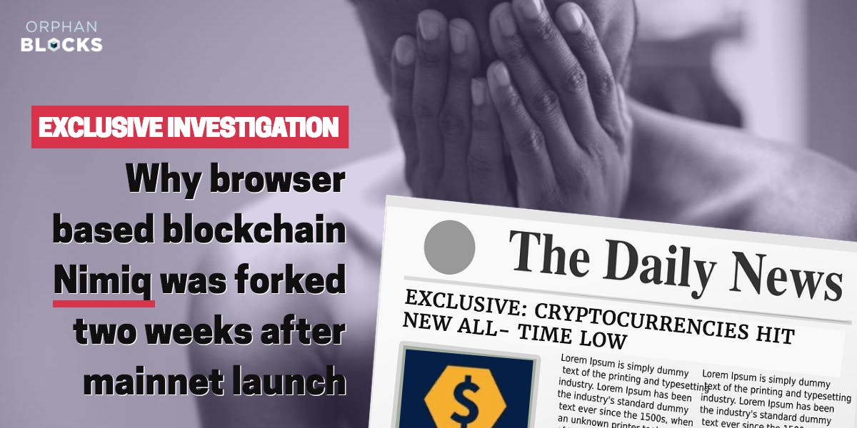 /two-week-old-mainnet-project-nimiq-about-to-be-forked-is-this-a-new-low-for-cryptocurrency-e3ee93d5c119 feature image