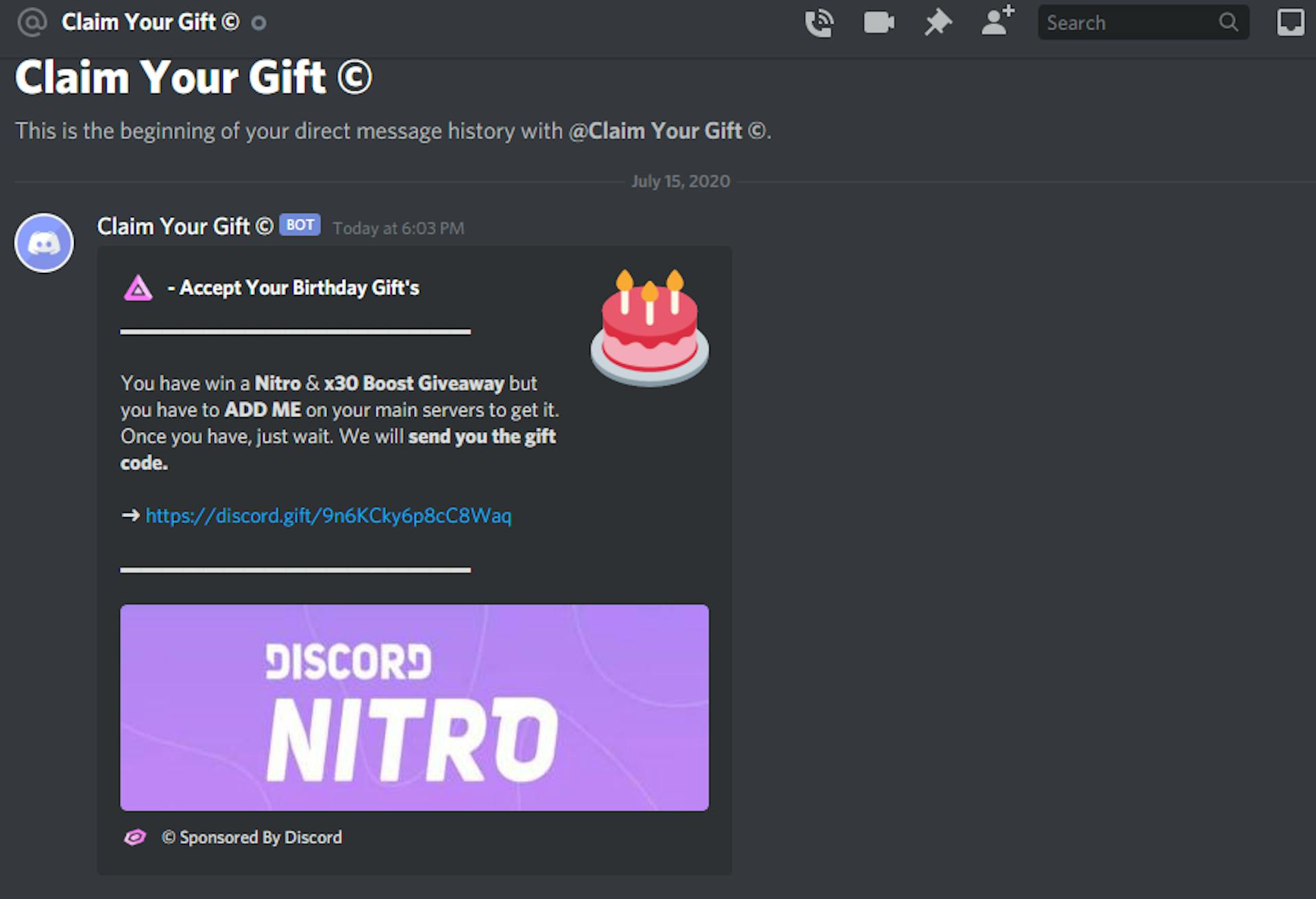 An example of a Discord Bot
