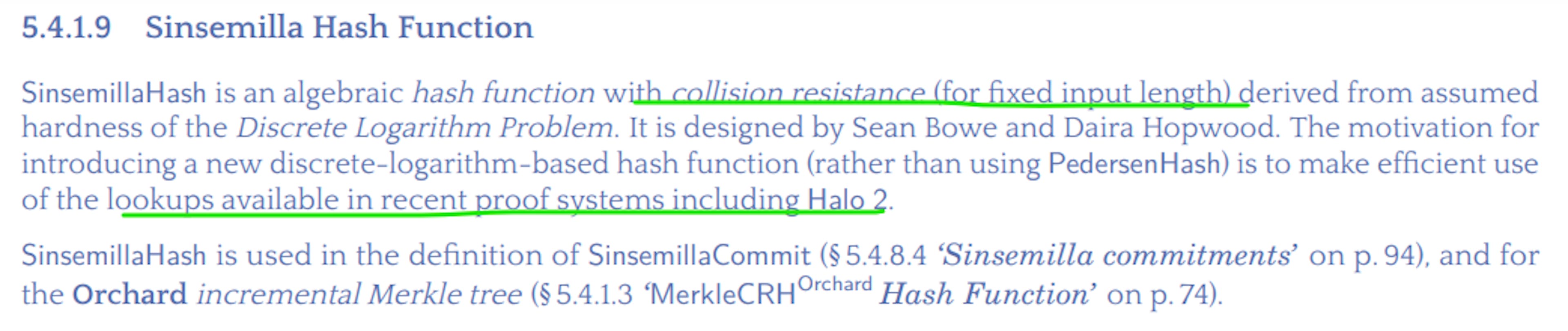 Figure 3. Design idea of Sinsemilla hash