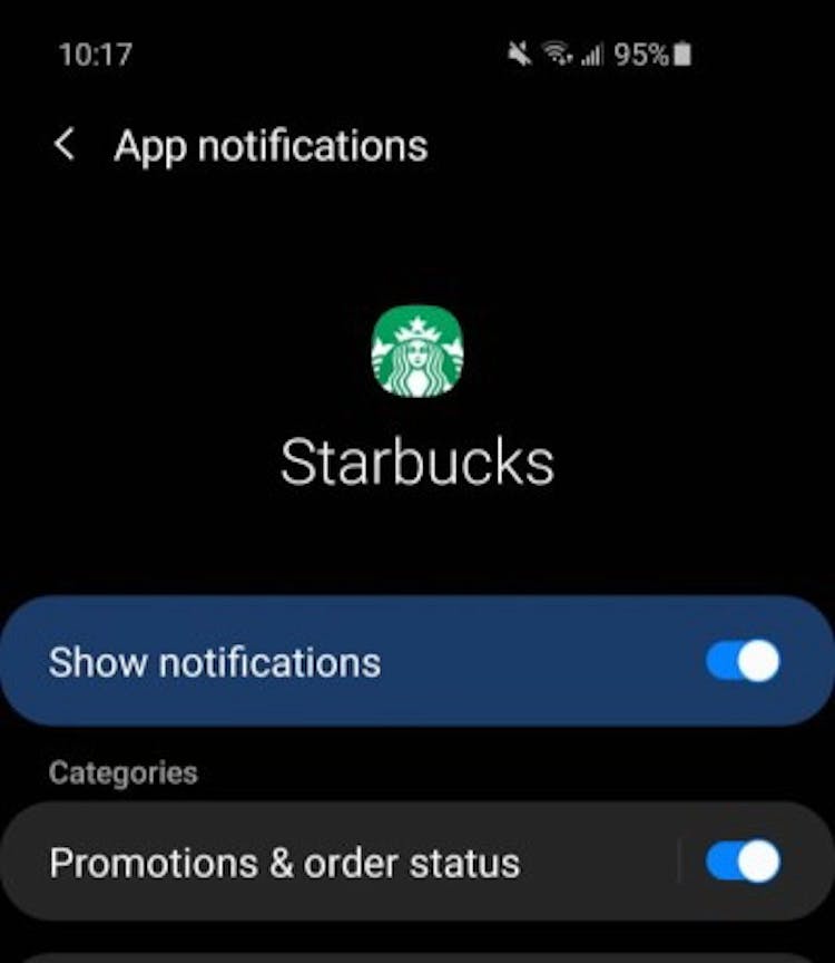 A classic example is Starbucks’ which, for a time, would only tell you order status if you also accepted spam