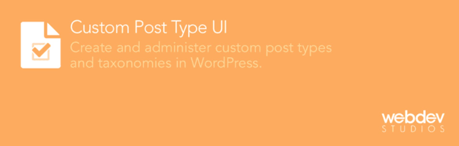 Custom Post Type UI