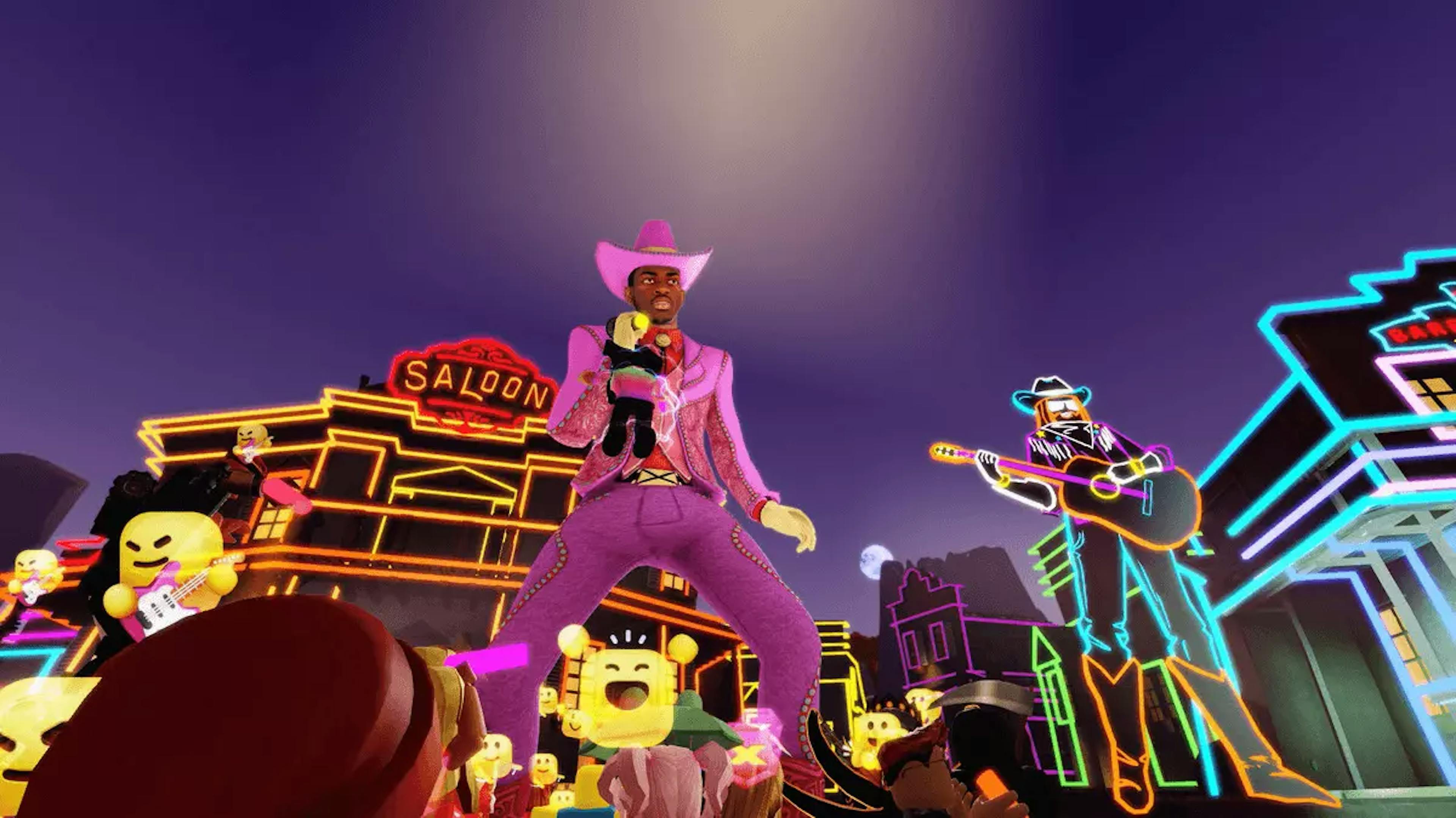 Lil Nas X concert in Roblox