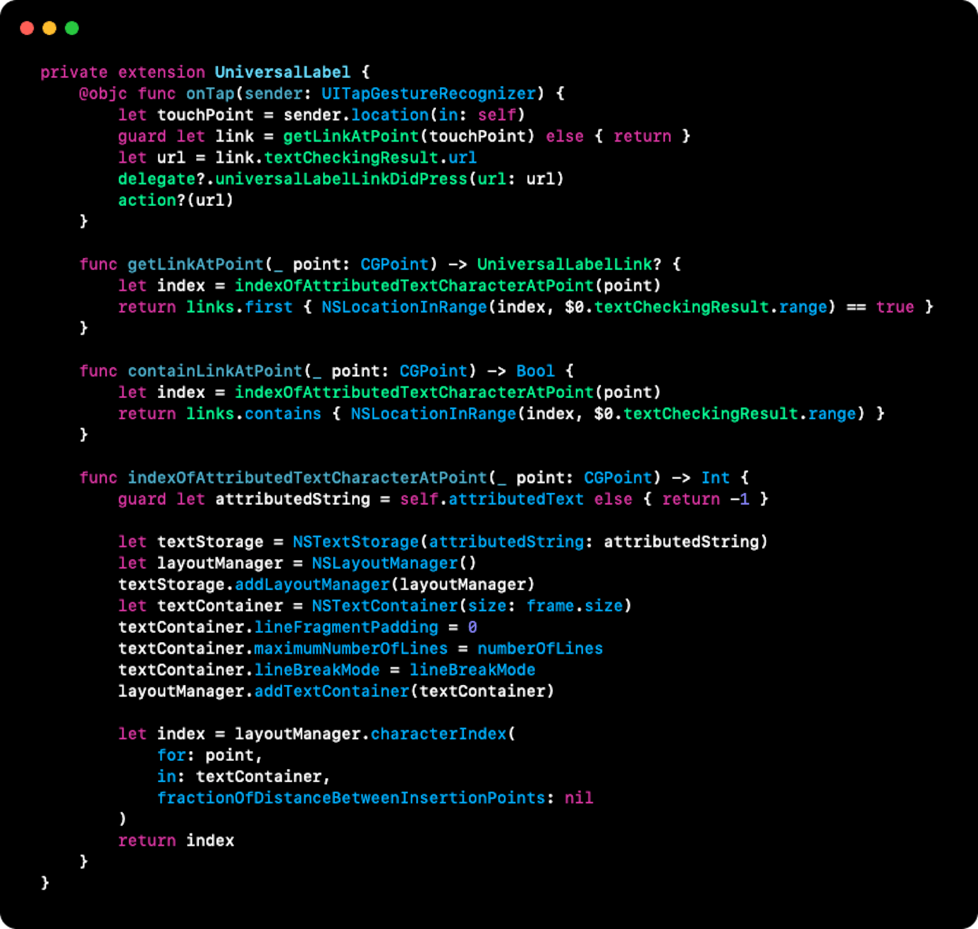 Finding a tapped link in the string