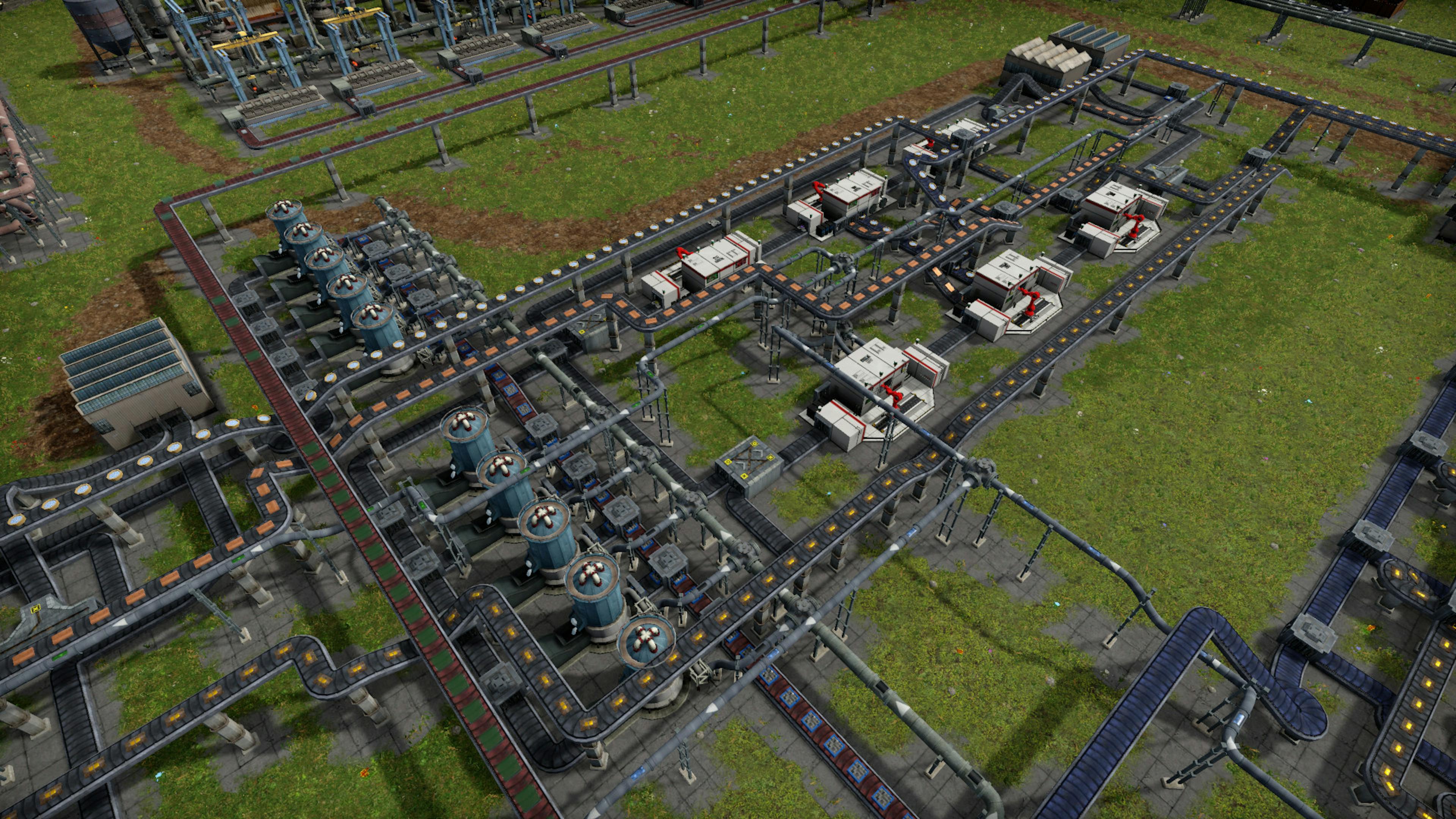 Screenshot of a production line, in “Captains of Industry” game