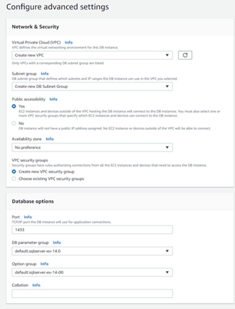 Image 3 - Configuring advanced settings