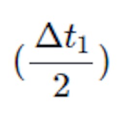 delta t1 divided by two