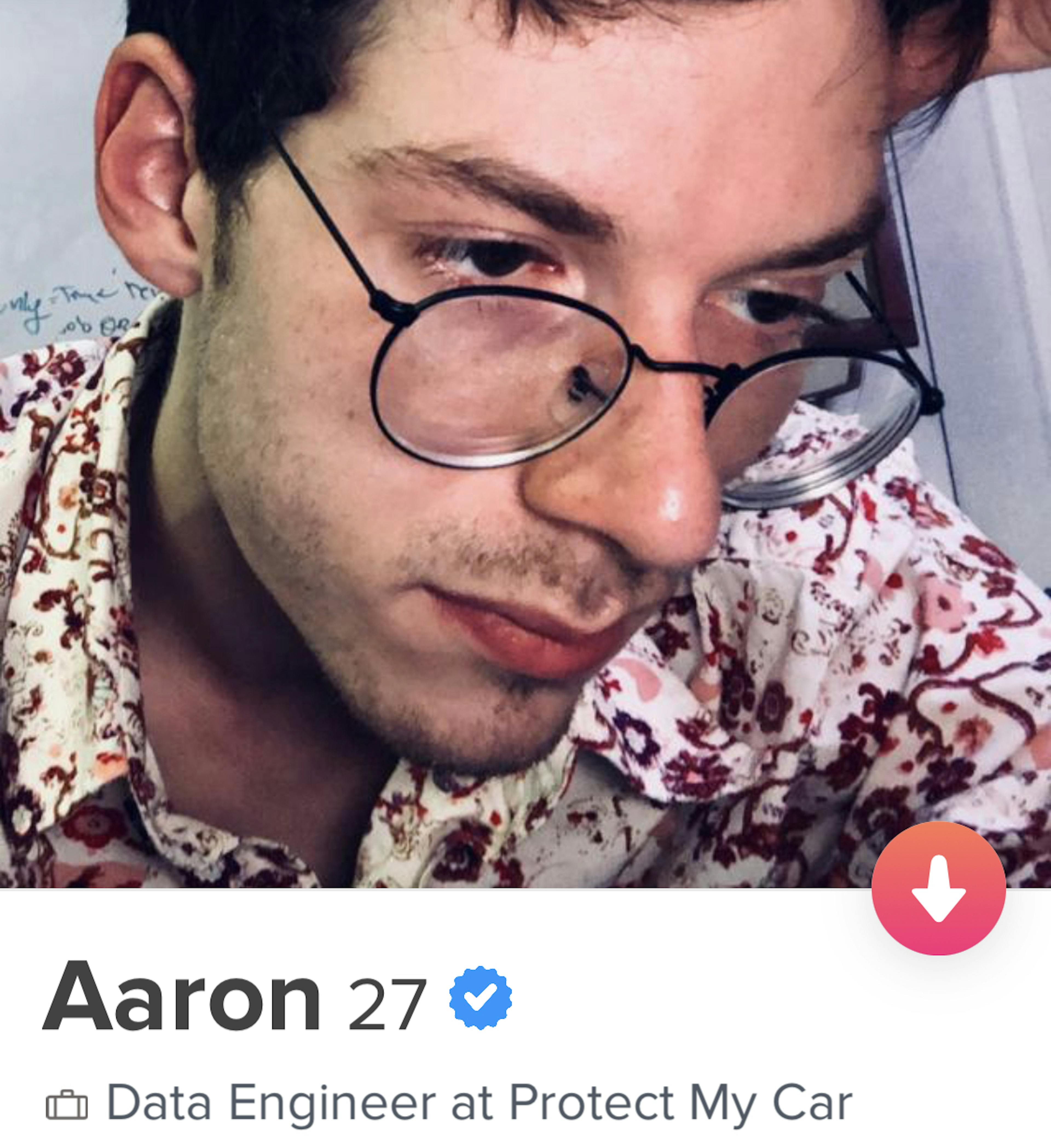 Screenshot of my Tinder profile during a slump.