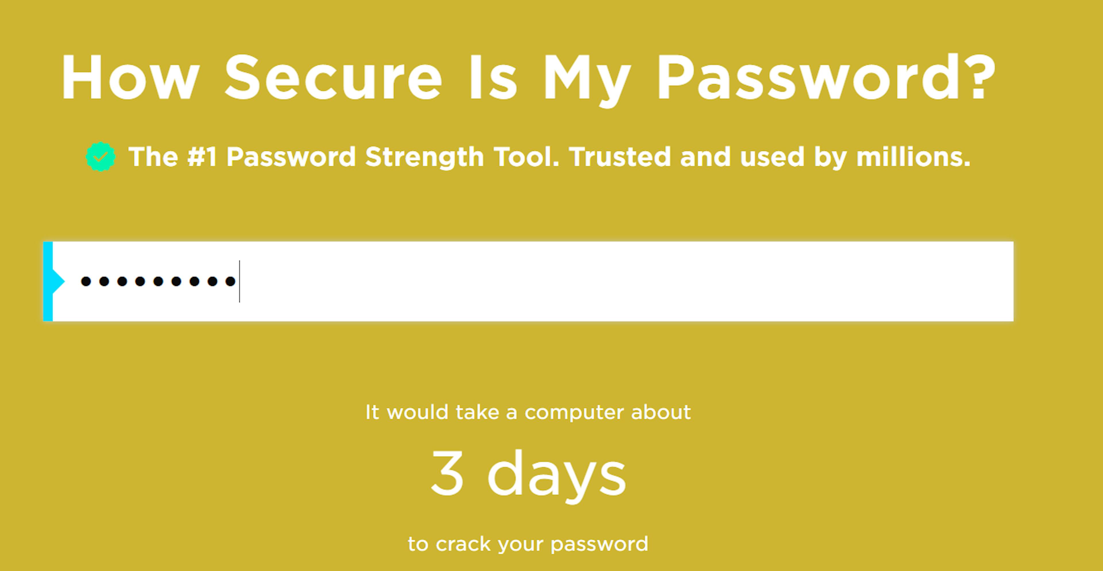 Security.org Password Checker (Fig. 2).