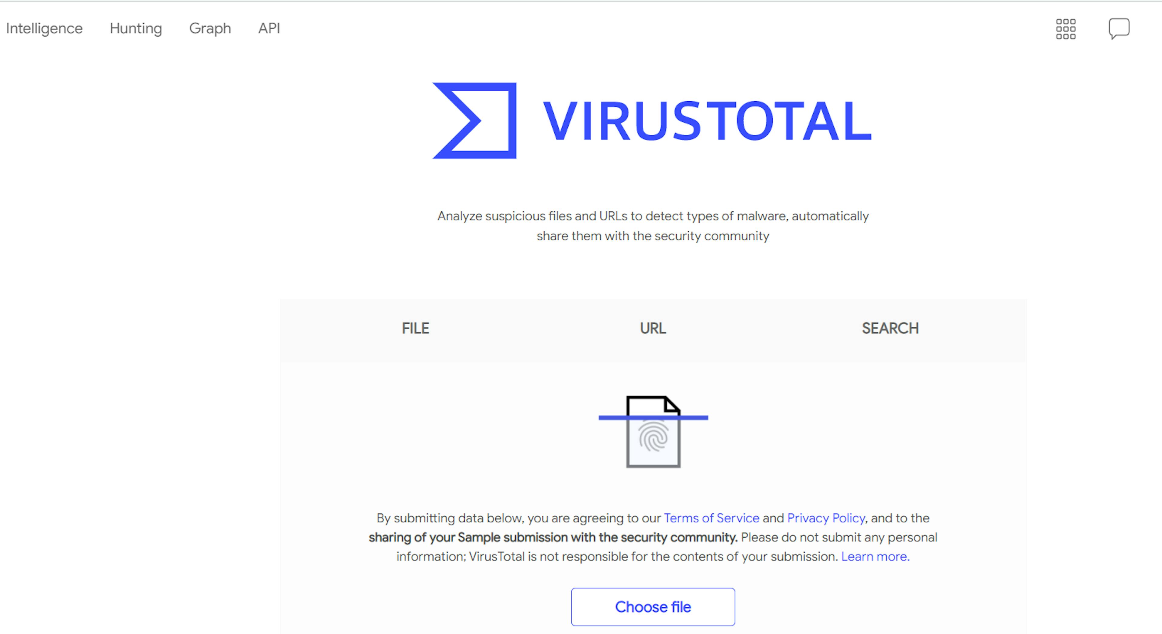 VirusTotal site (Fig. 12)