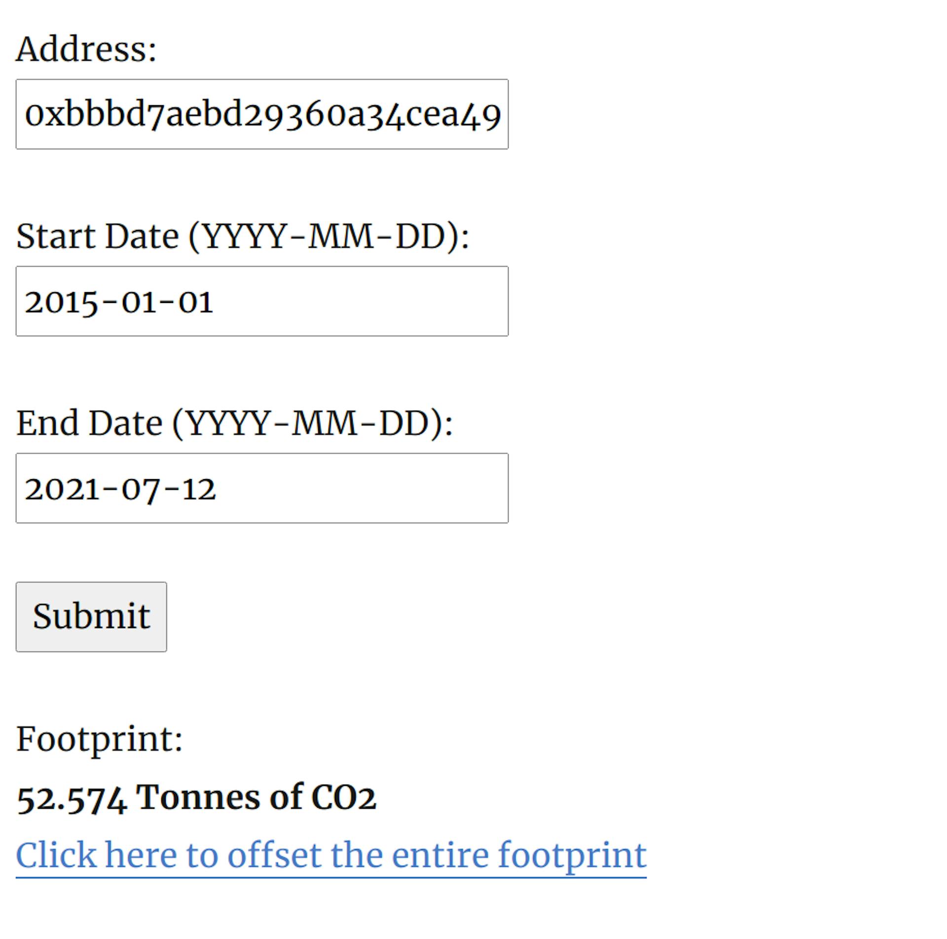 The footprint for an NFT marketplace