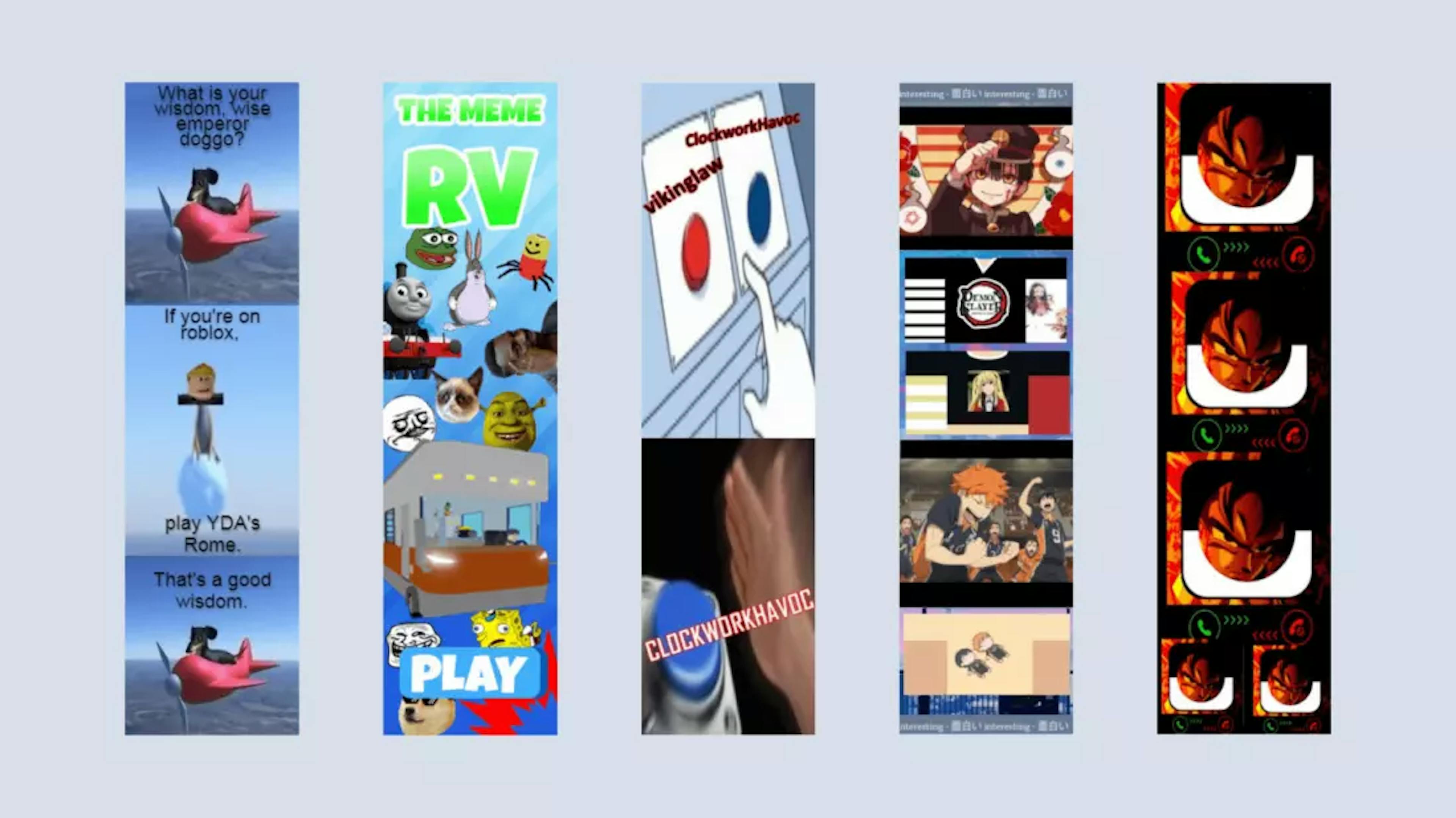 Examples of Roblox user ads