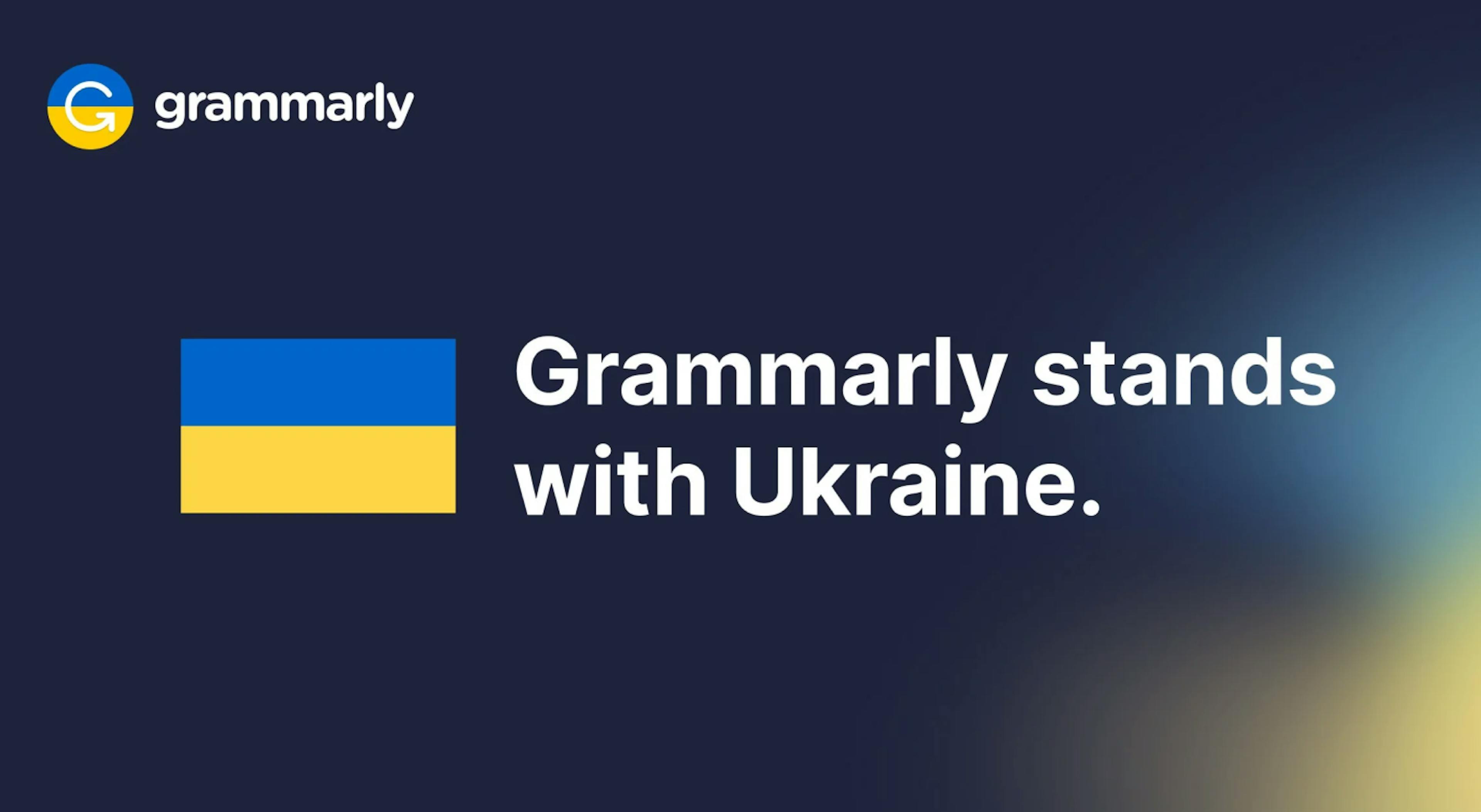 Grammarly stands with Ukraine