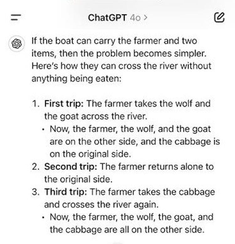 ChatGPT 4.o kills the Goat.