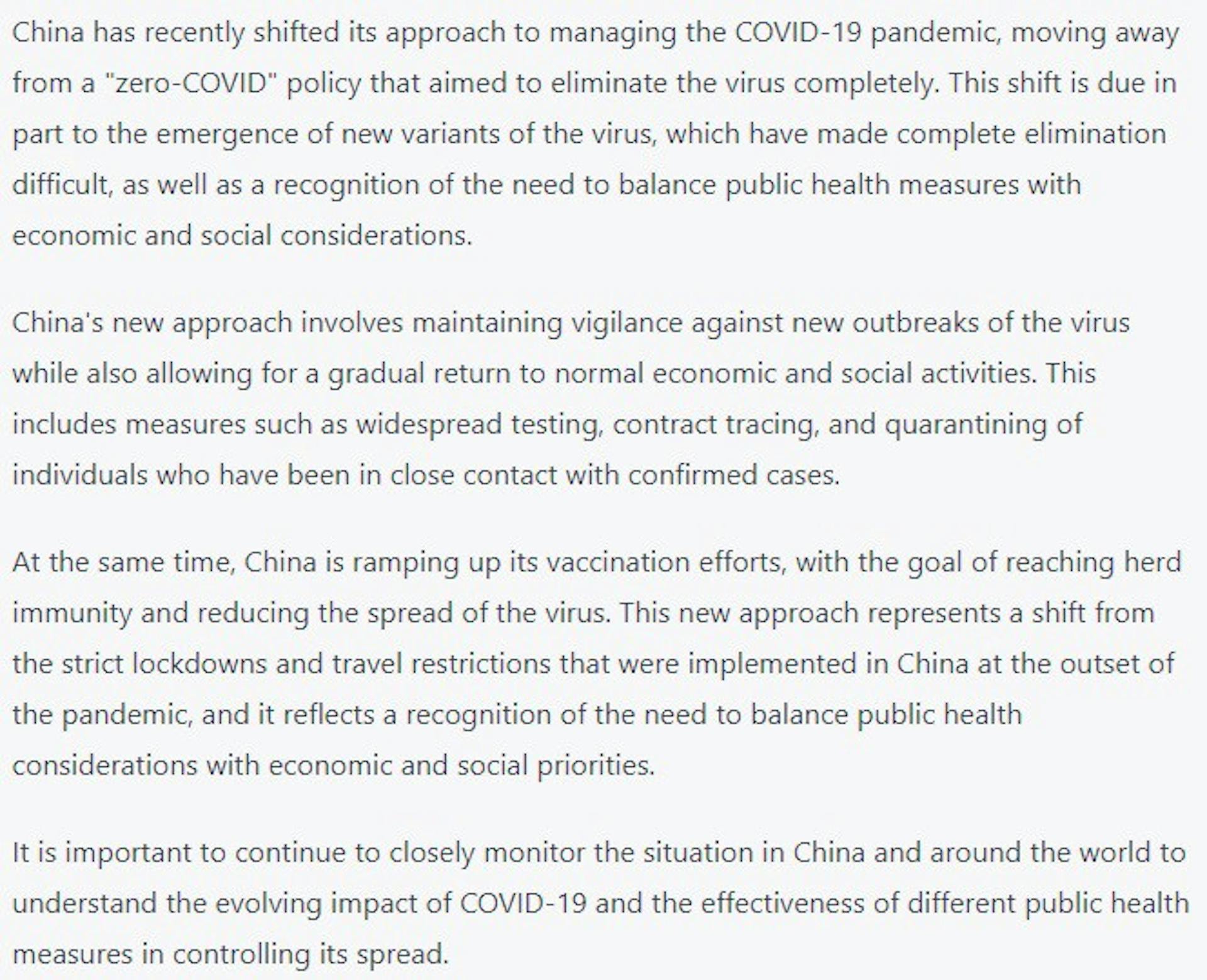 Nonmatching Zero Covid information