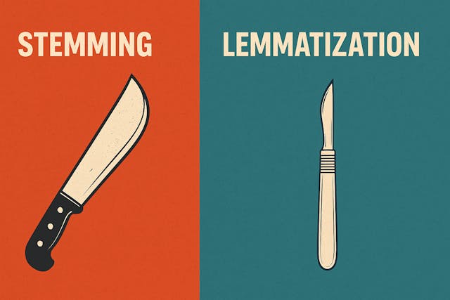 /stemming-vs-lemmatization-what-healthcare-text-data-taught-me-about-nlp-choices feature image