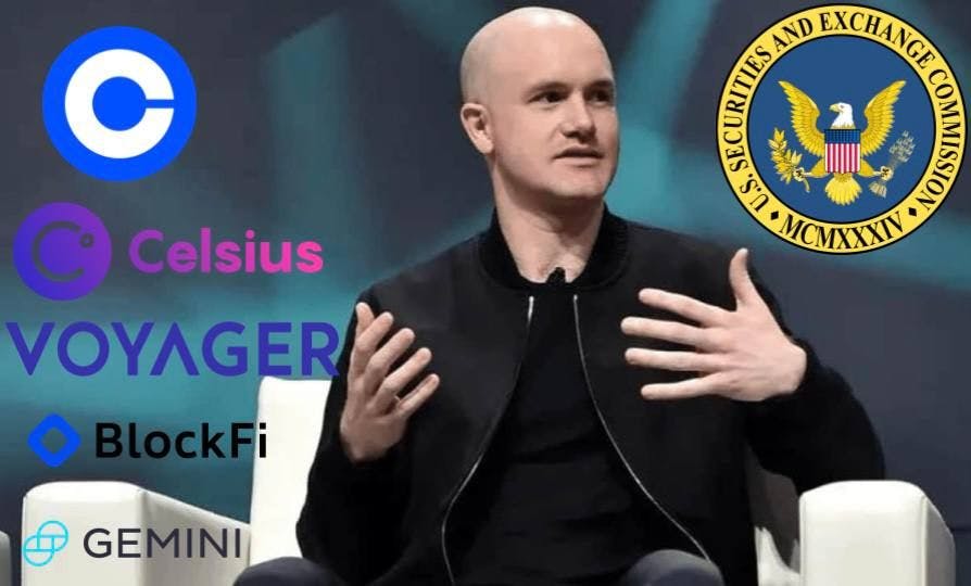 featured image - SEC Saved Coinbase From The Fate That Befell Voyager, Celsius, BlockFi, and Gemini