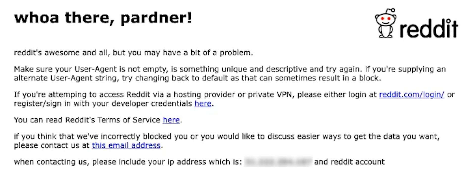 A low-quality IP from your VPN got you blocked!