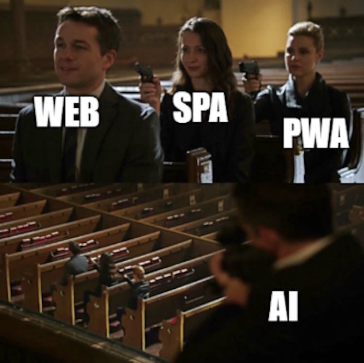 Web → SPA → PWA → IA