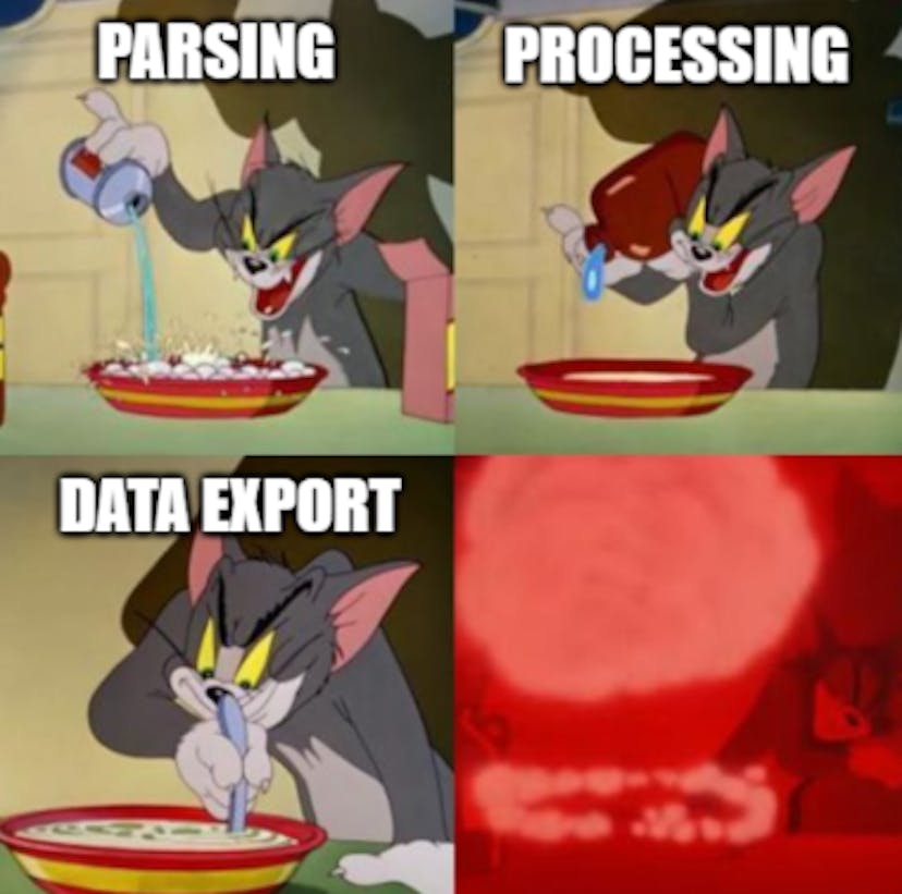 Añadiendo todos los elementos de raspado a la mezcla