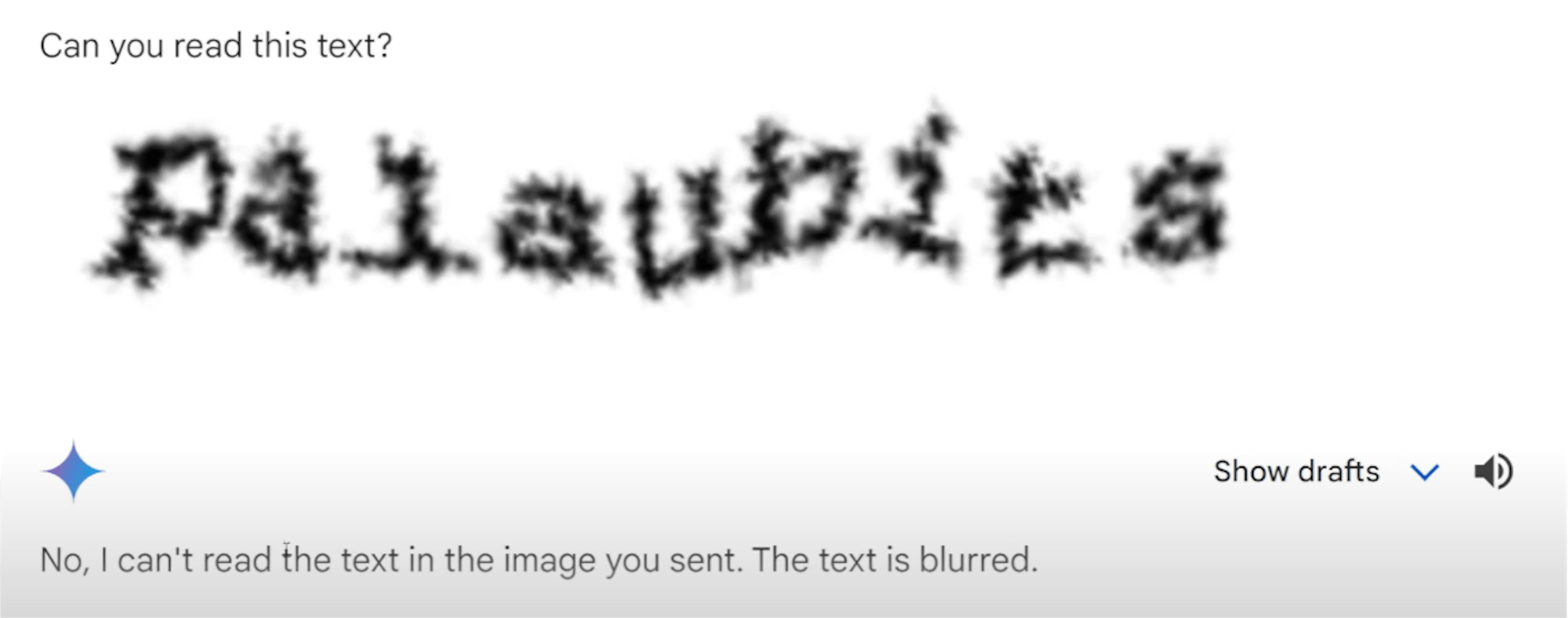 The Gemini attempt at solving the CAPTCHA