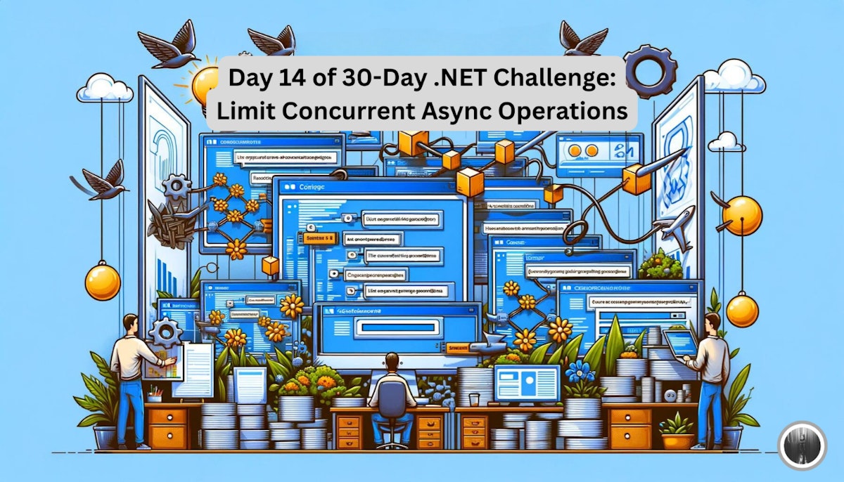 featured image - The 30-Day .NET Challenge Day 14: Limit Concurrent Async Operations