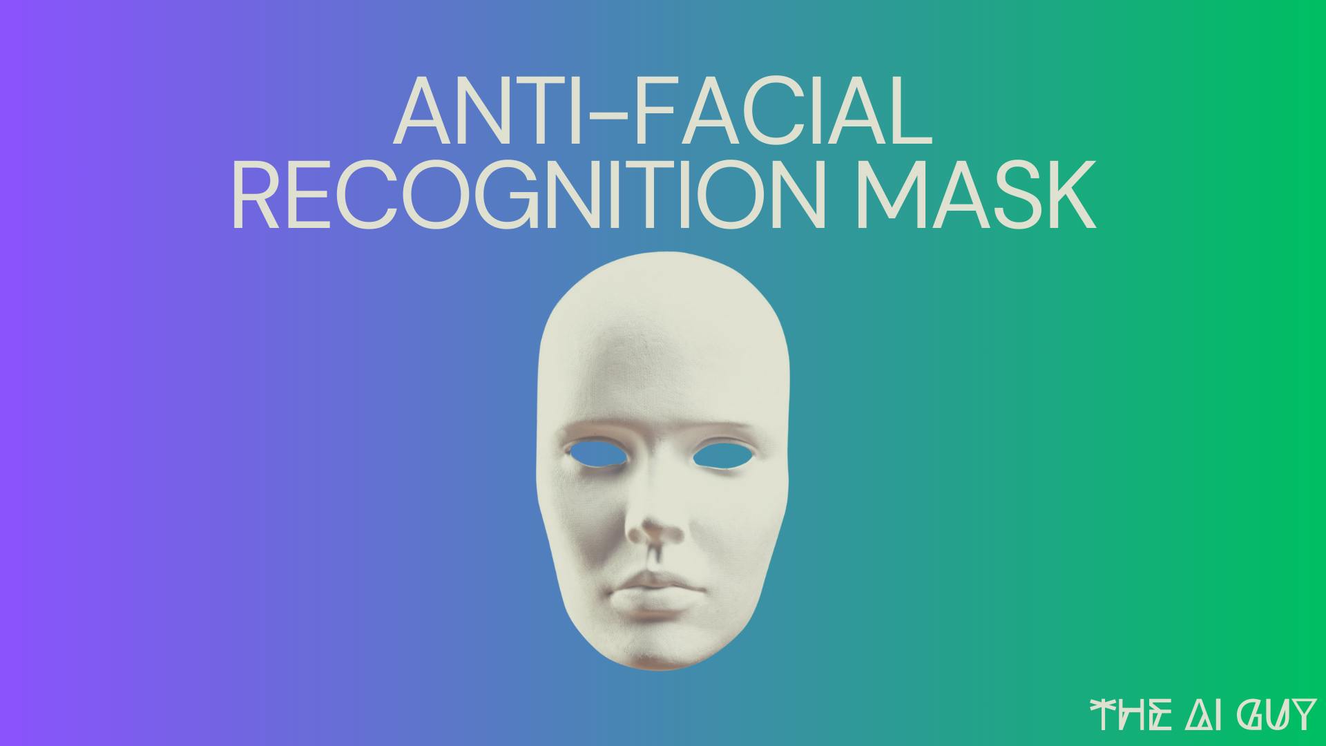 An Anti-Facial Recognition Mask: Fighting for Privacy