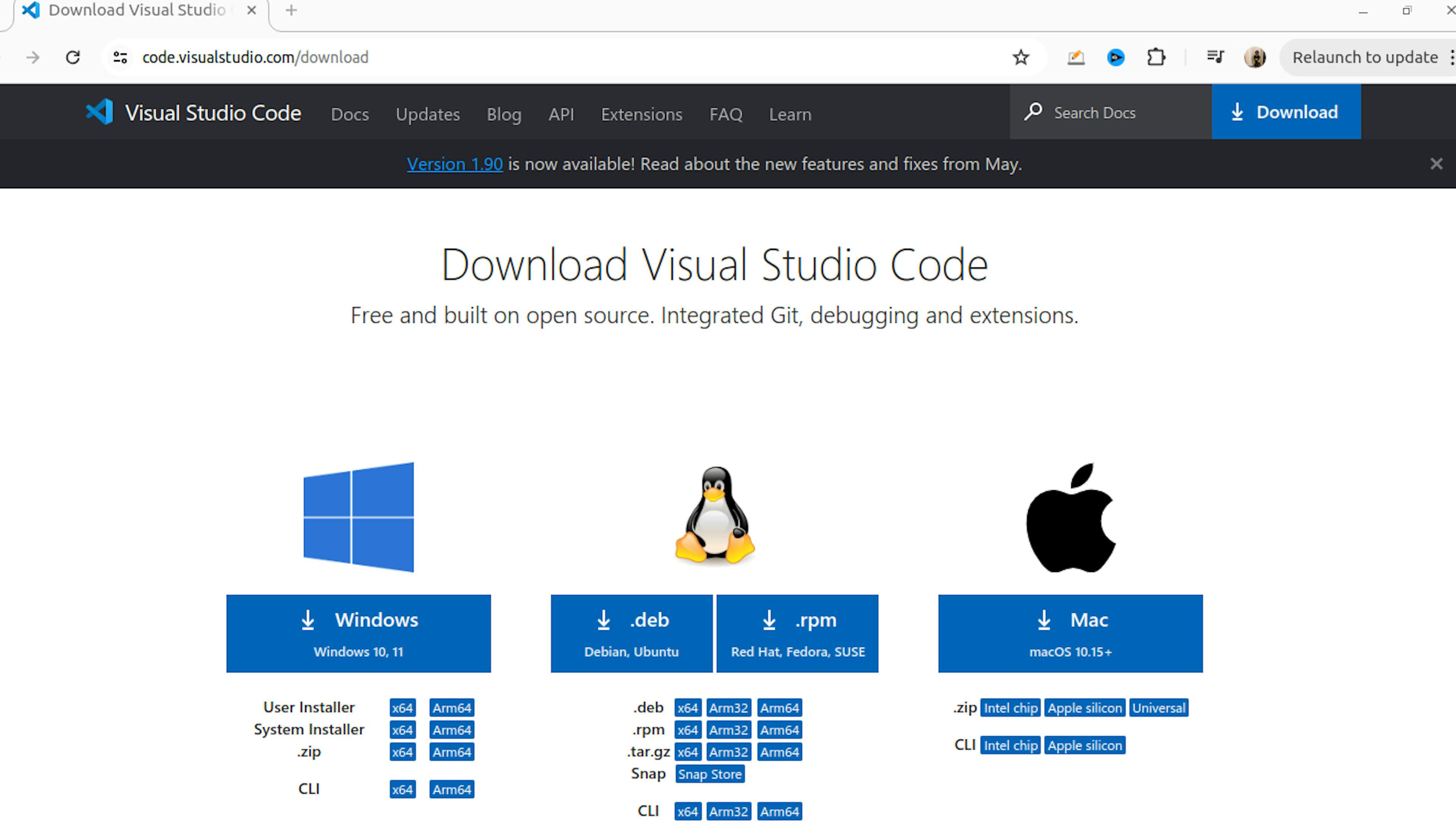 Download IDE - VS code