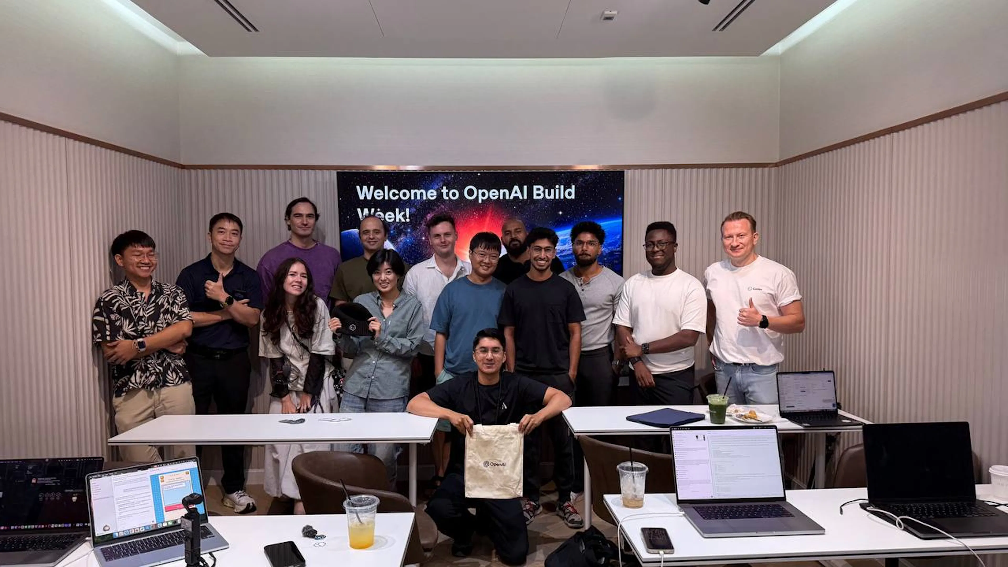 OpenAI Build Week Chiang Mai participants after the Codex community meetup