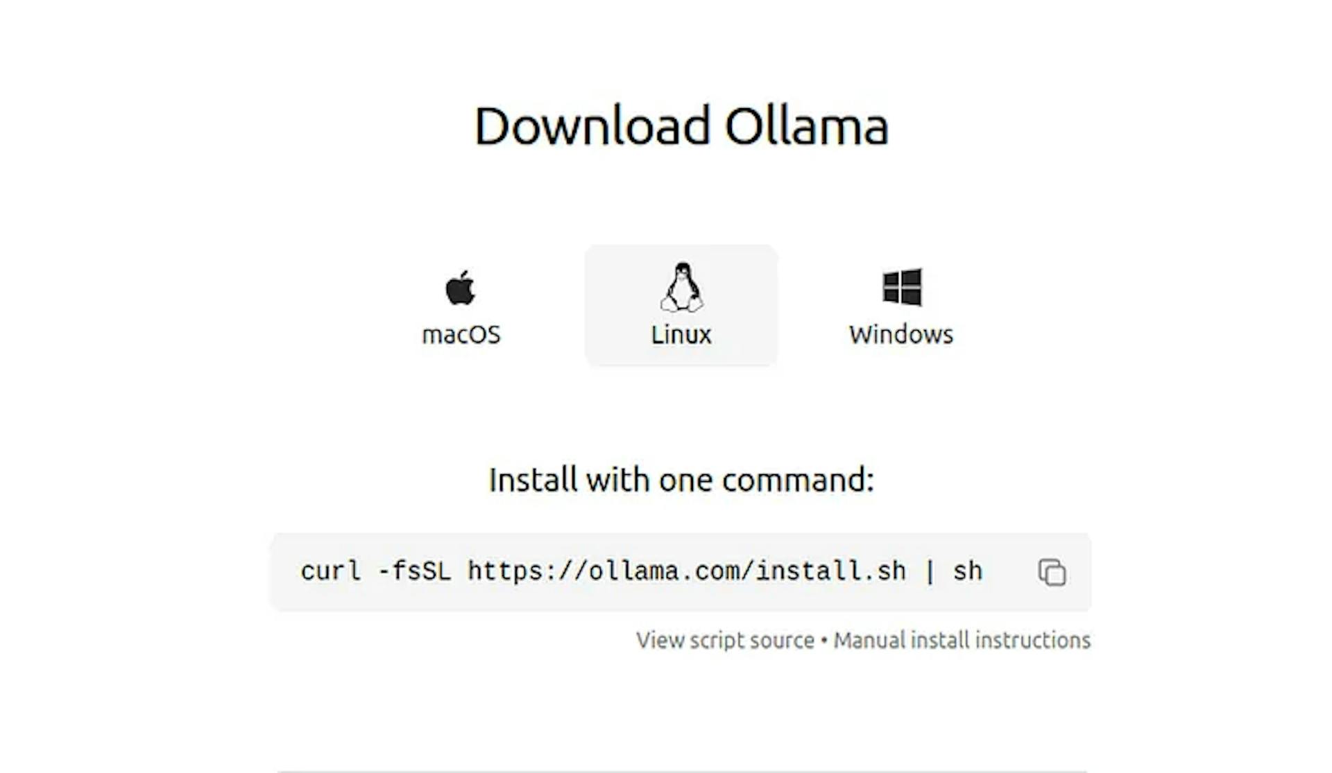 Install Ollama