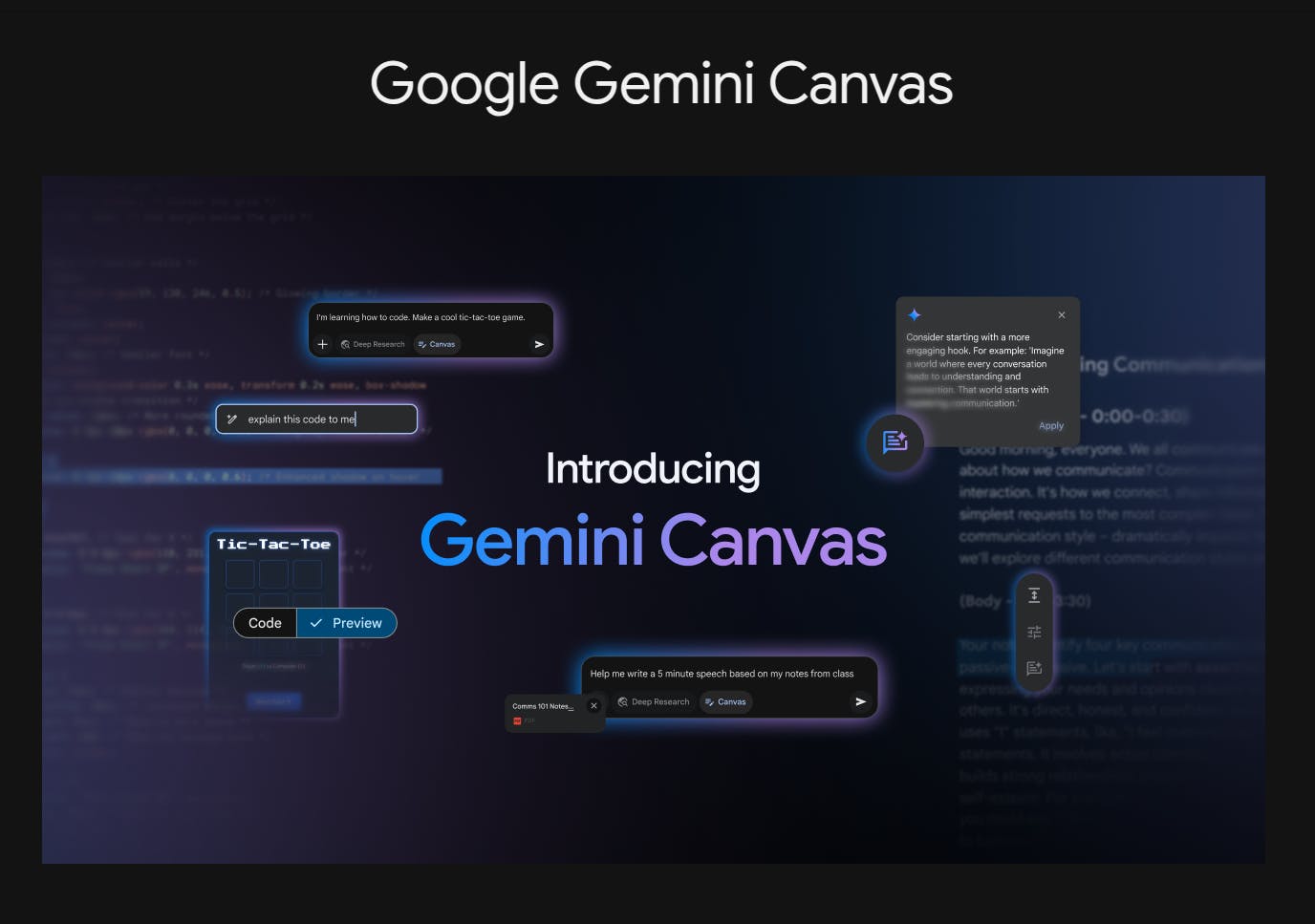/google-gemini-canvas-free-ai-workspace-for-writing-and-coding feature image