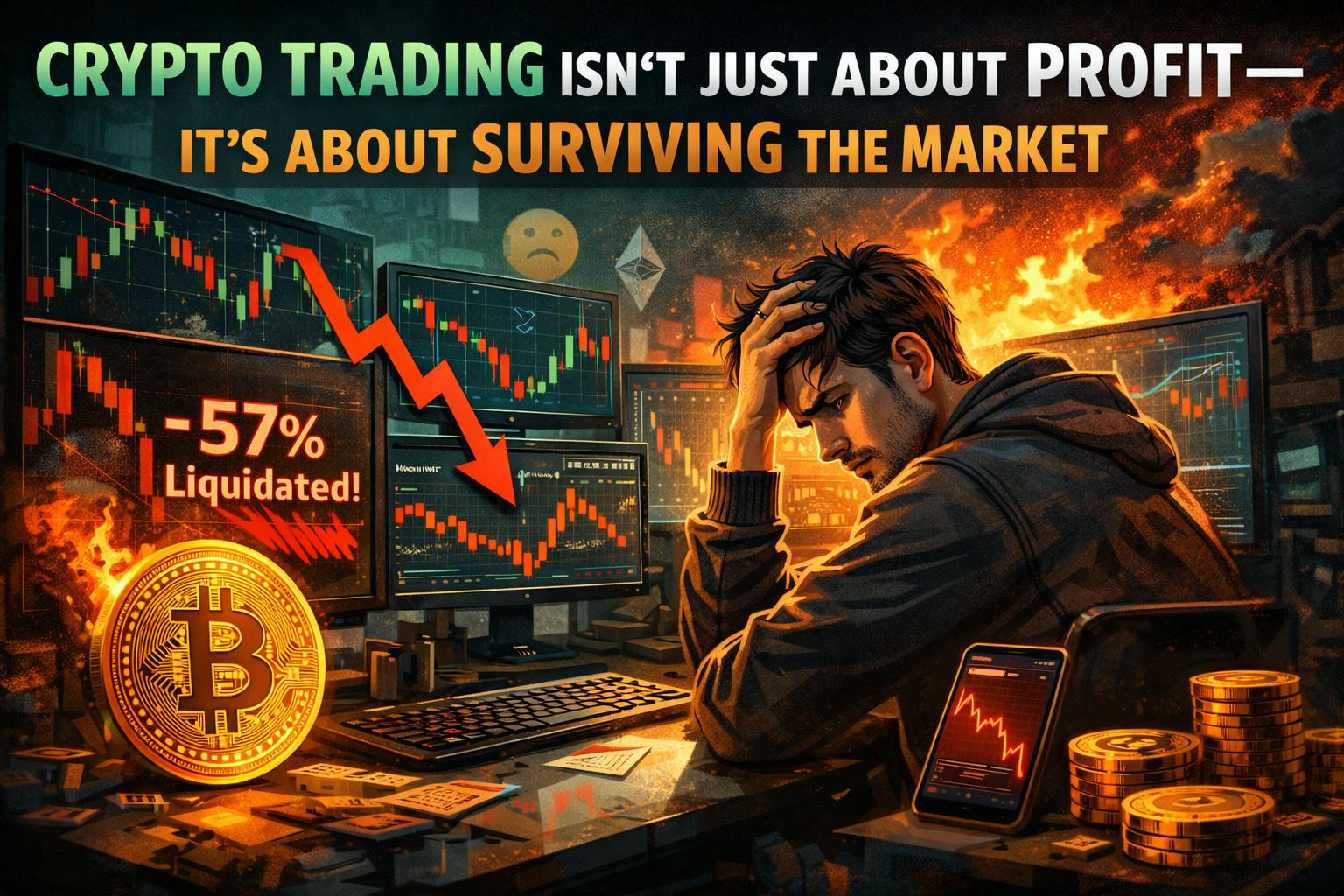 featured image - Crypto Trading Isn’t Just About Profit — It’s About Surviving the Market