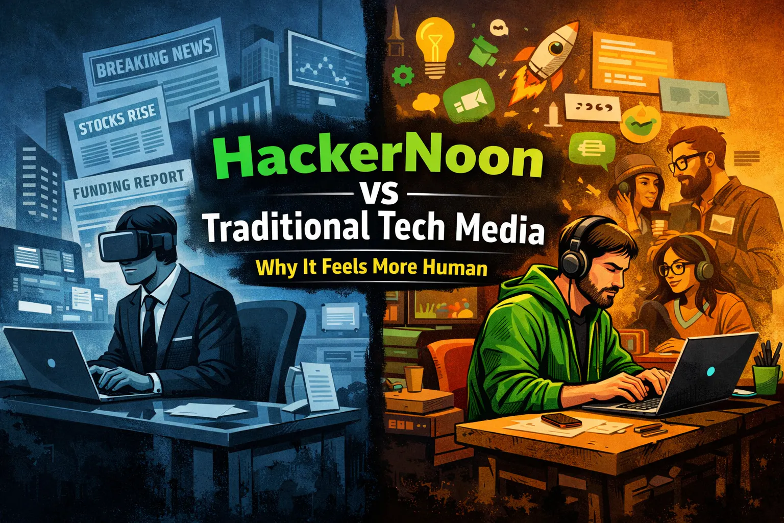 HackerNoon vs Traditional Tech Media: Why It Feels More Human