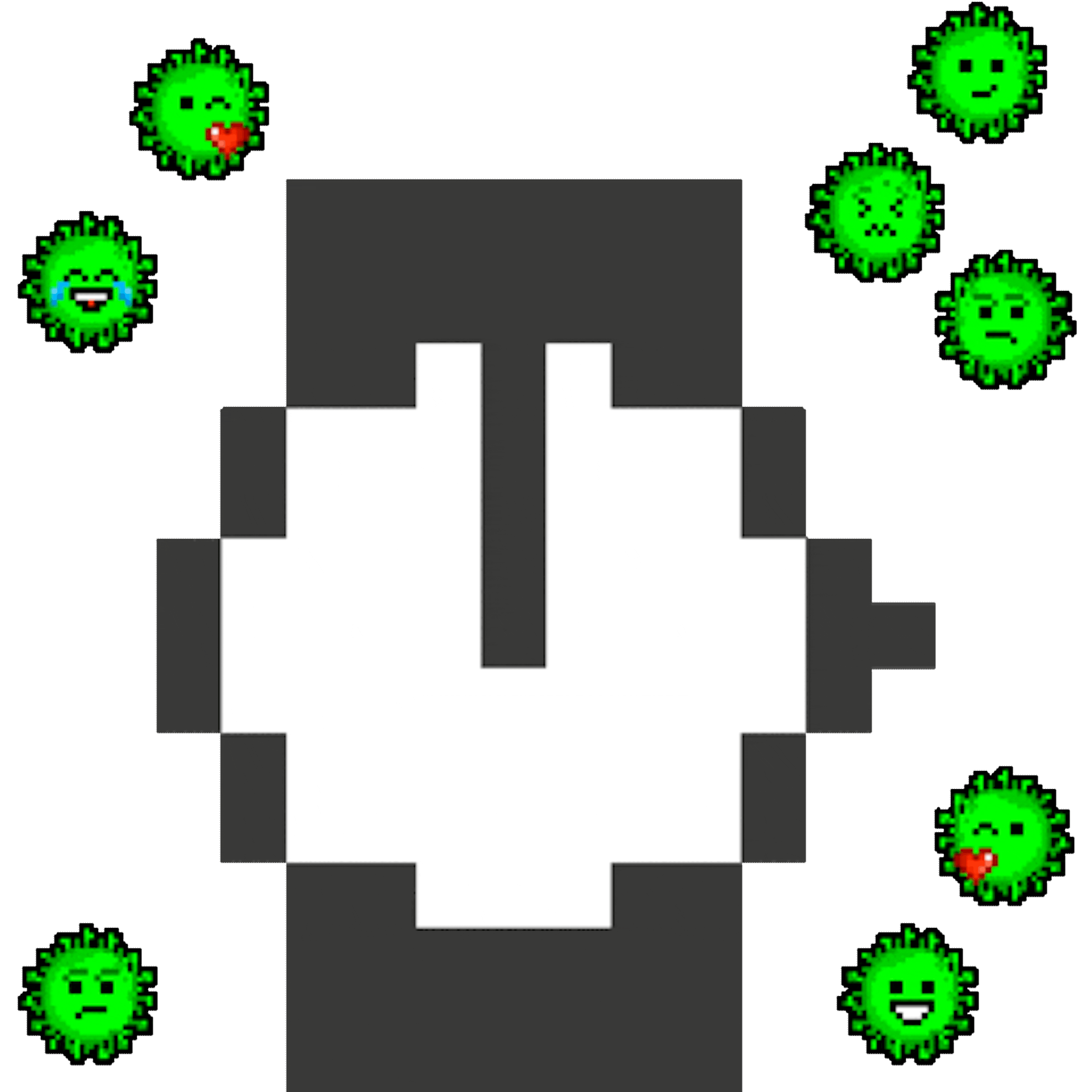 Corona Virus, But Pixelated
