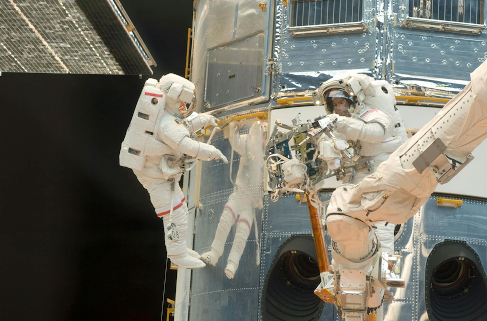 First mission spacewalk 