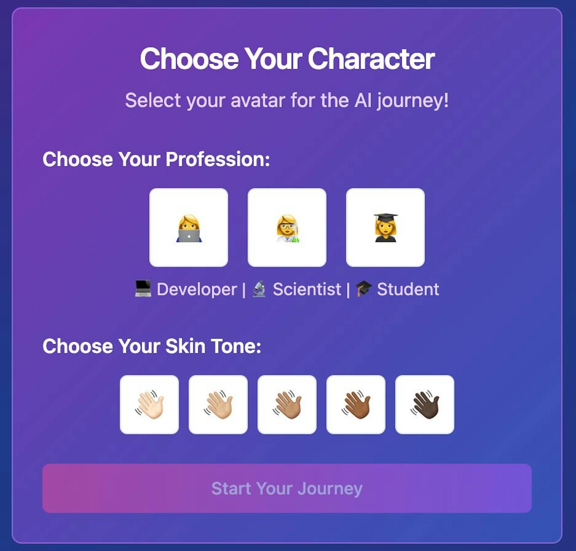 Character Selection