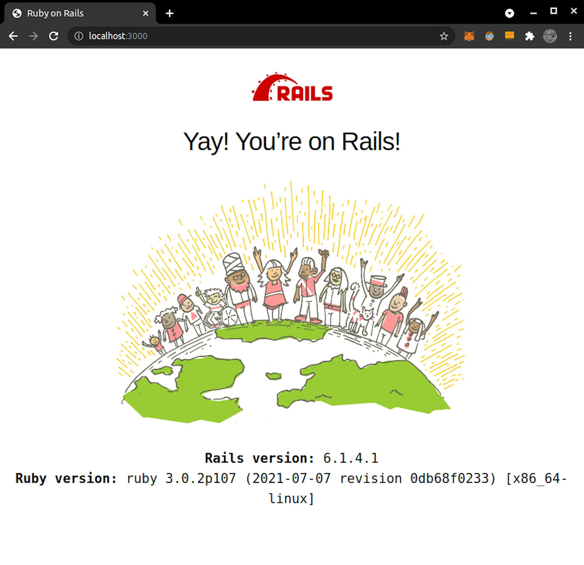 Yay! You're on Rails!