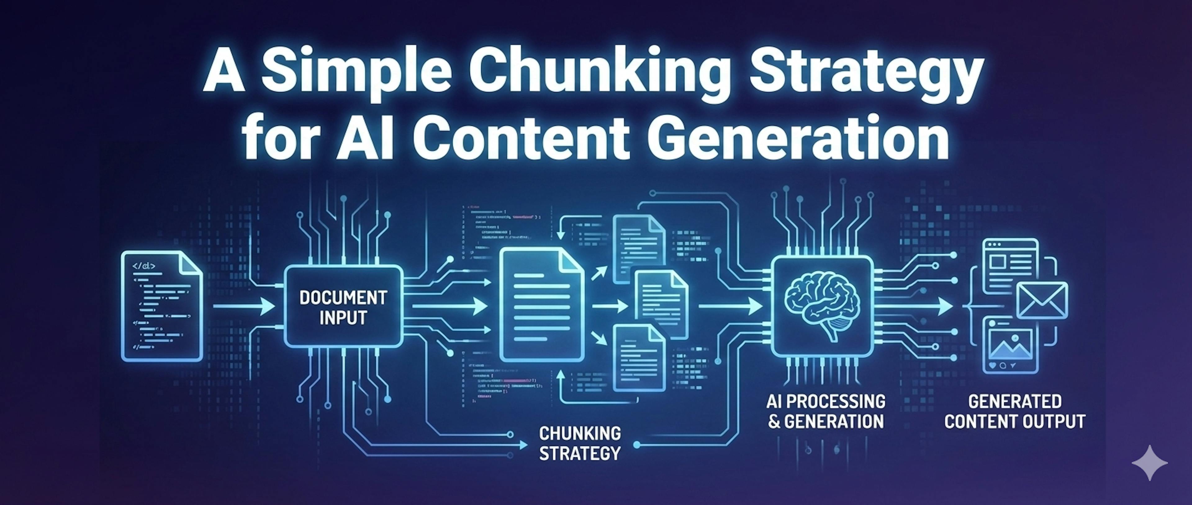 featured image - Intelligent Document Processing: A Simple Chunking Strategy for AI Content Generation