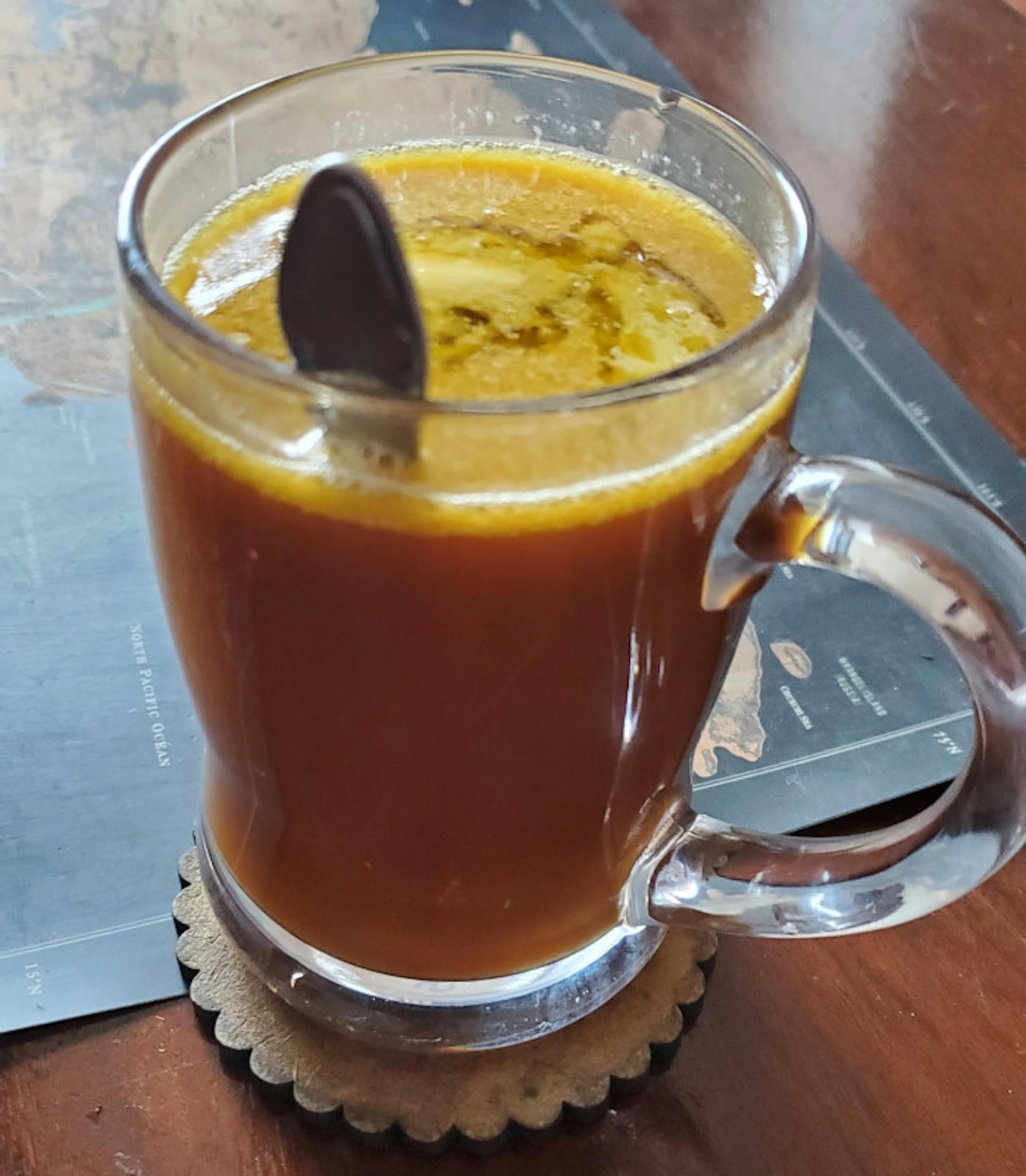 Bulletproof-style coffee: Hourglass demanded hundreds of these!