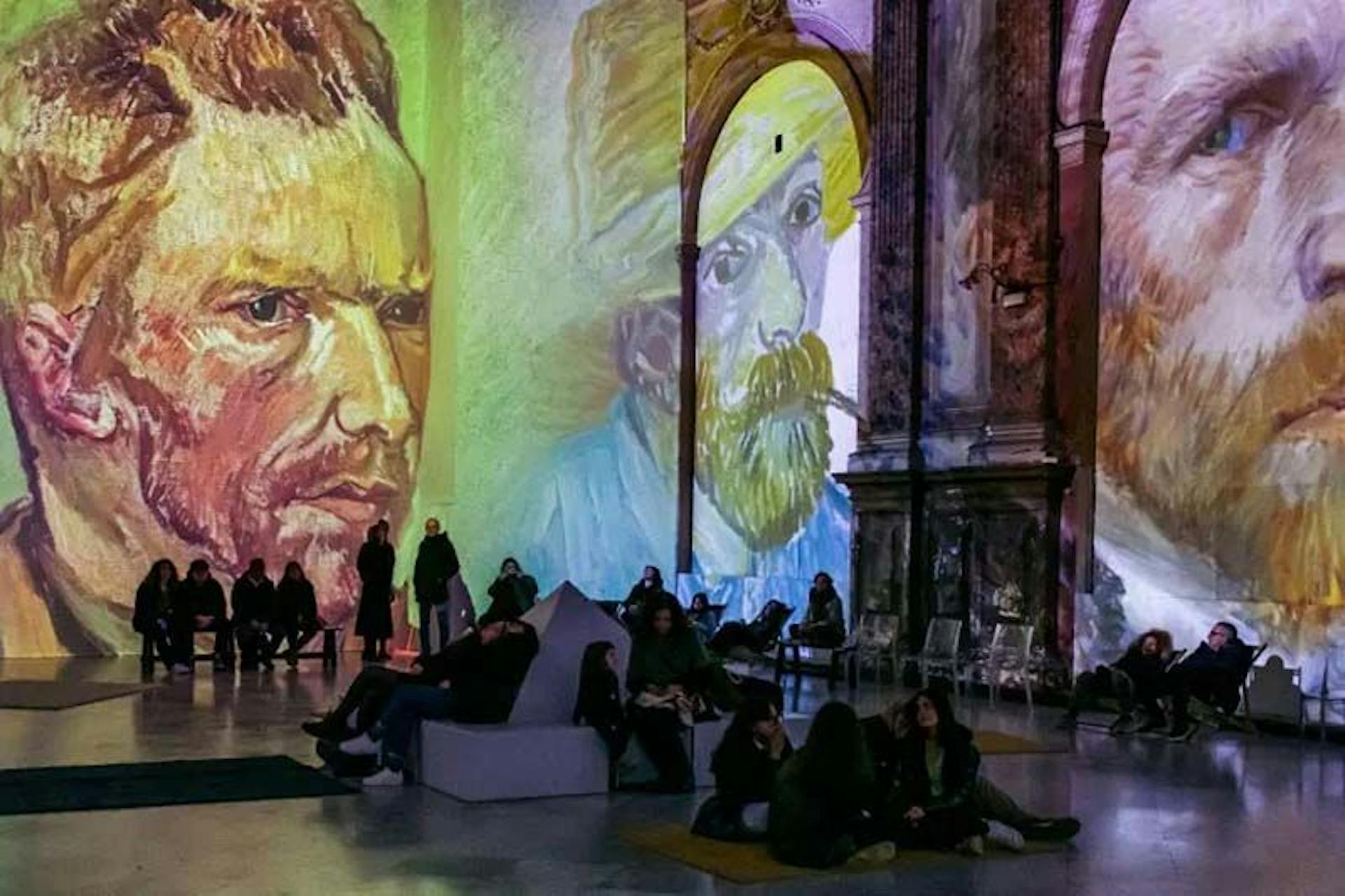 You find yourself surrounded by larger-than-life renditions of Van Gogh's most famous works 