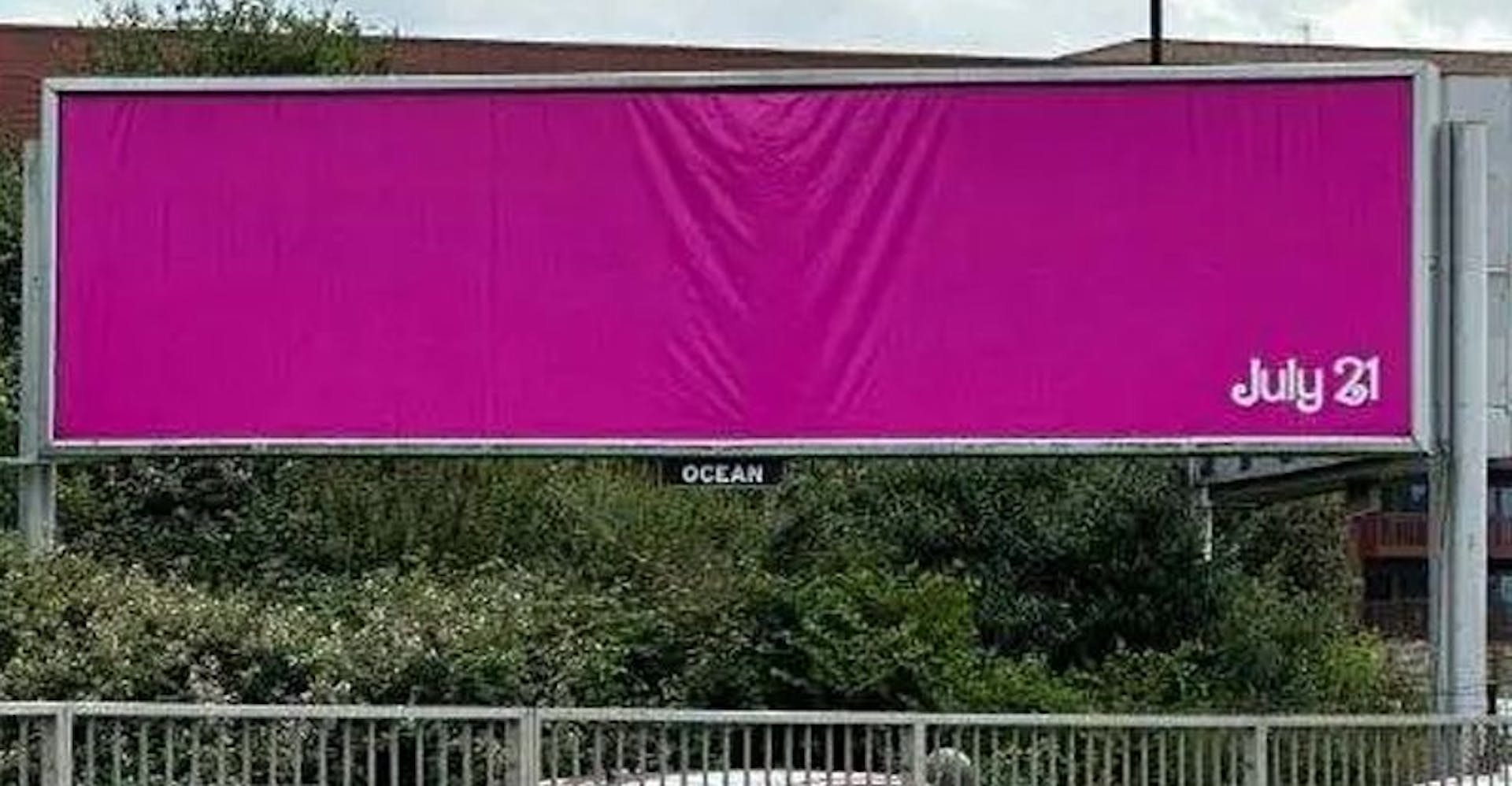 Minimalist approach used in a variety o billboards.