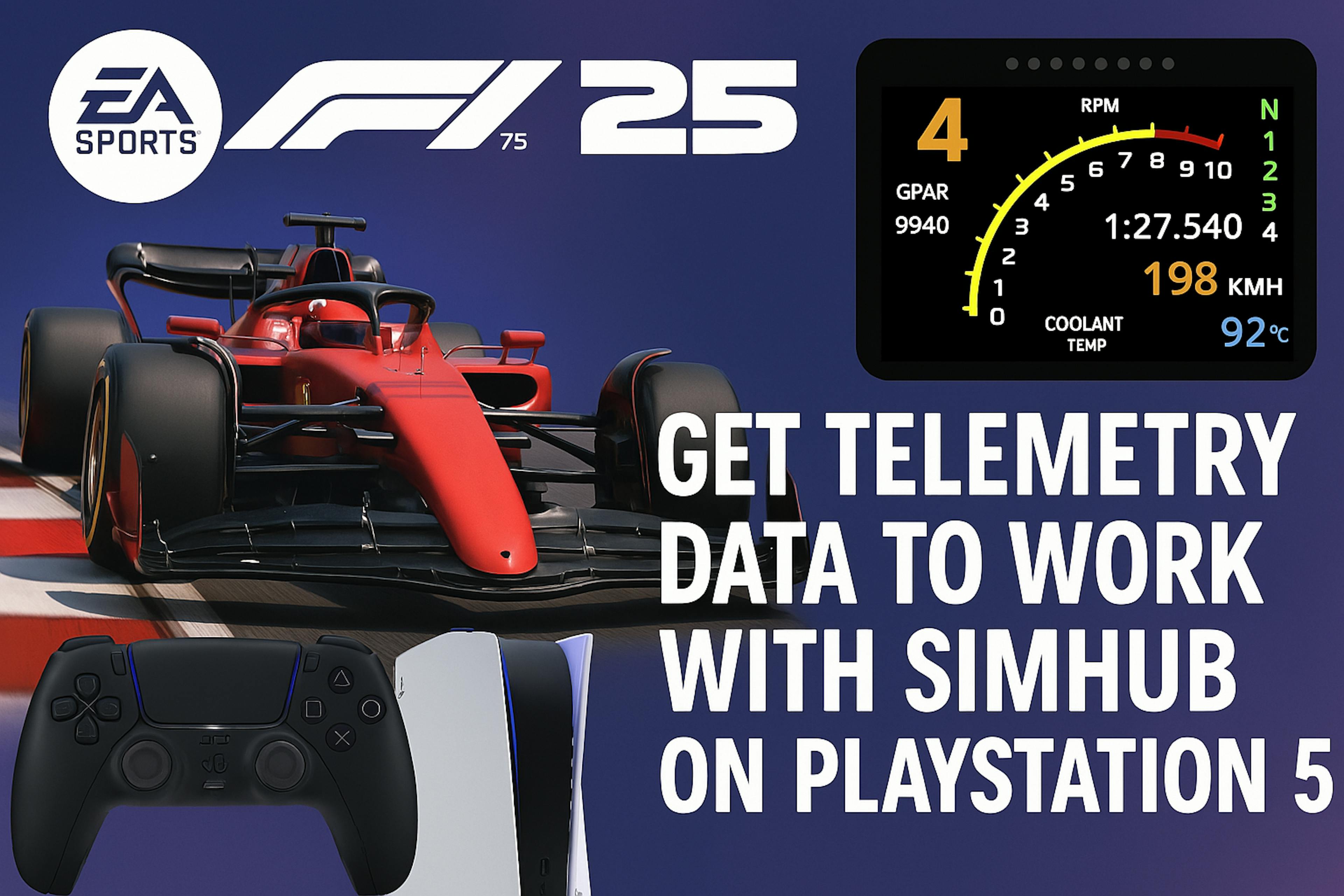 How to Set up SimHub With F1 25 for the PlayStation 5