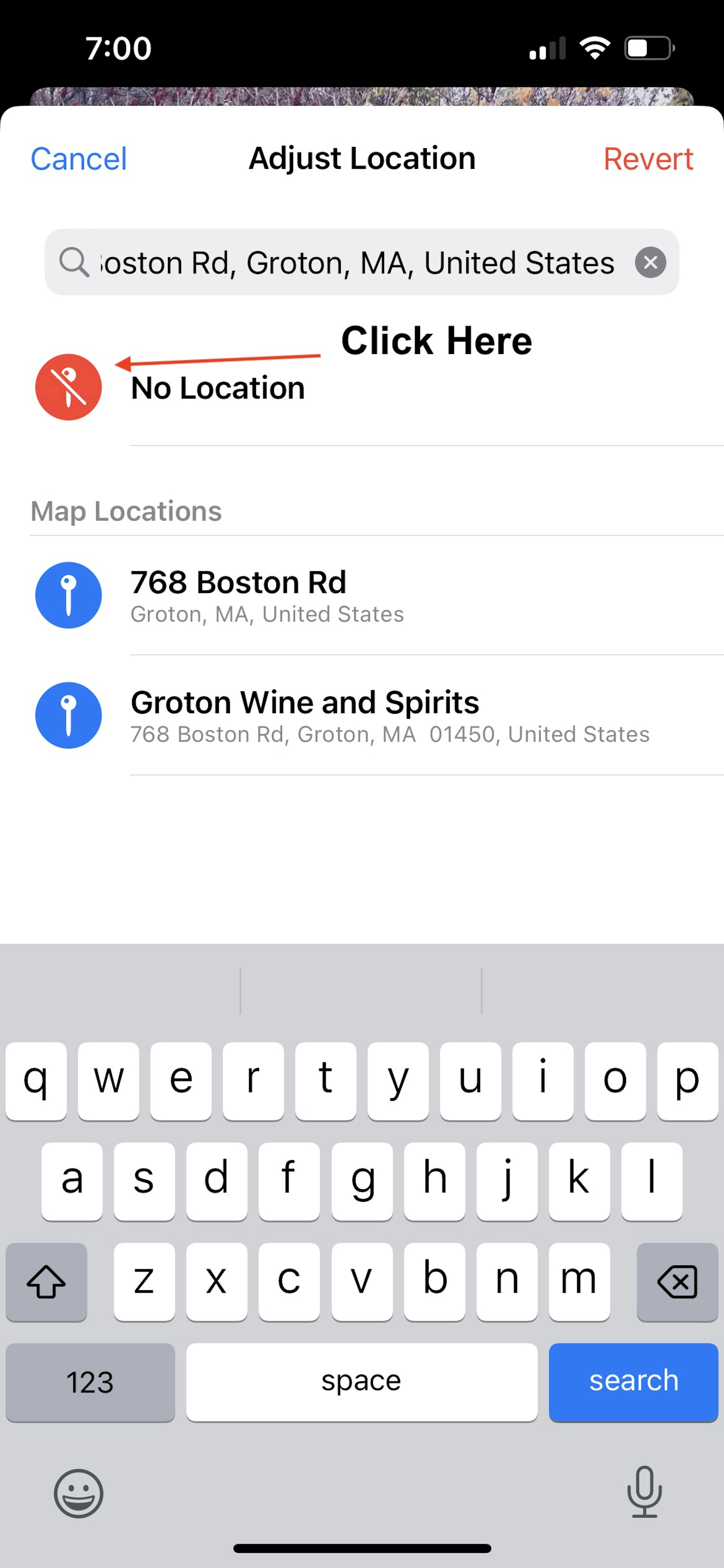 Removing the Geolocation Data
