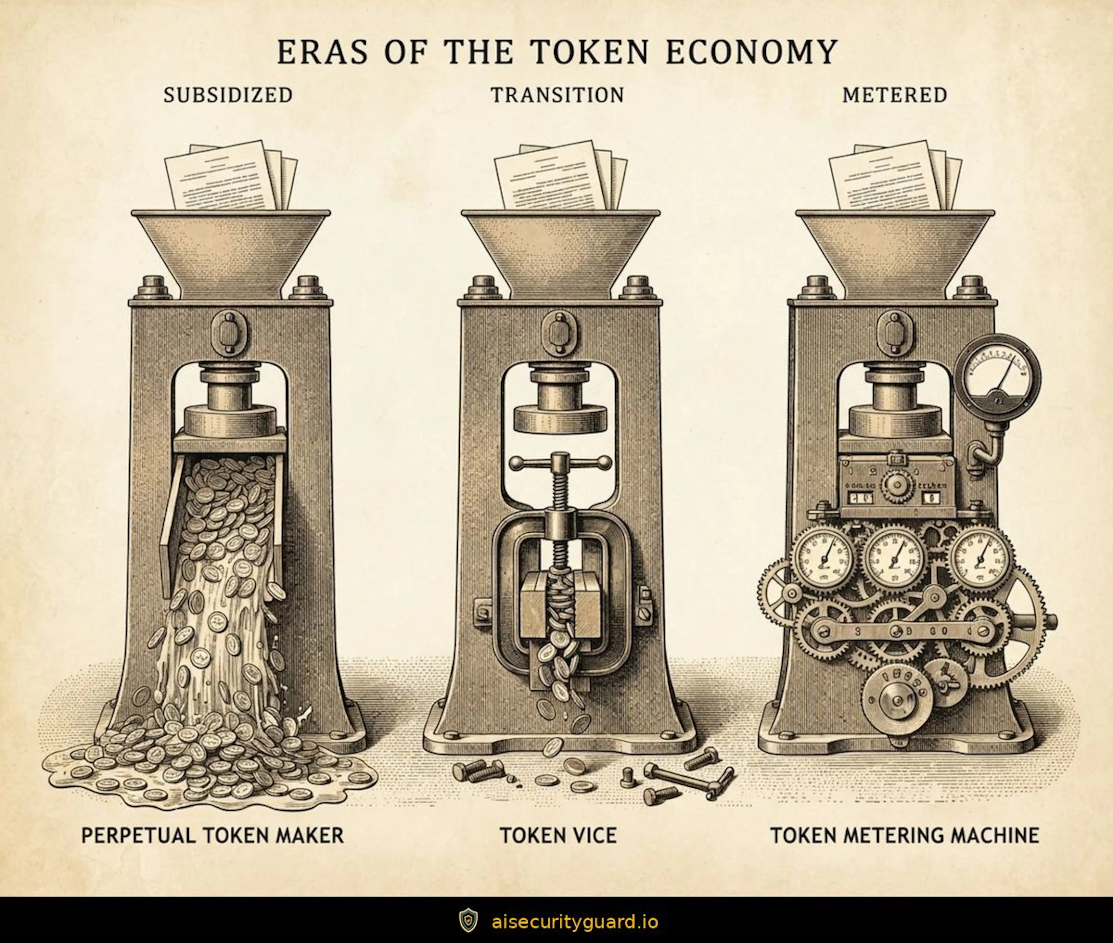The Past, Present and Future of the AI Token Economy - Source: Secrets of the LLM Whisperer Report